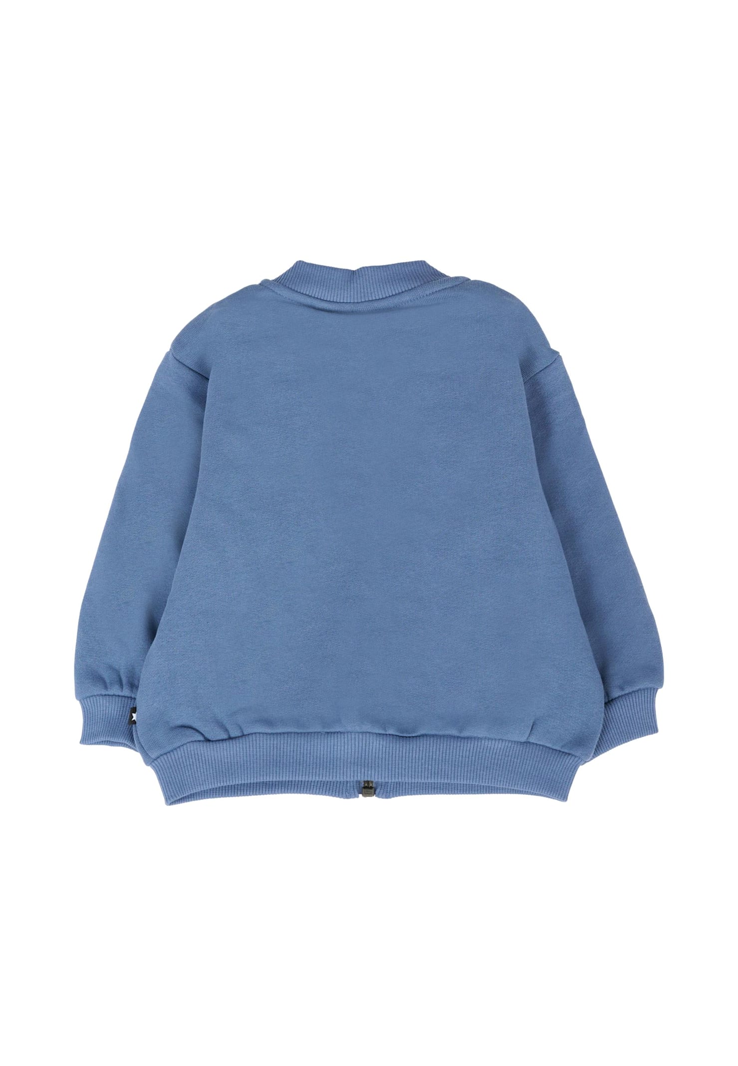 Molo Blue Sweatshirt For Baby Boy With Bear In Blue