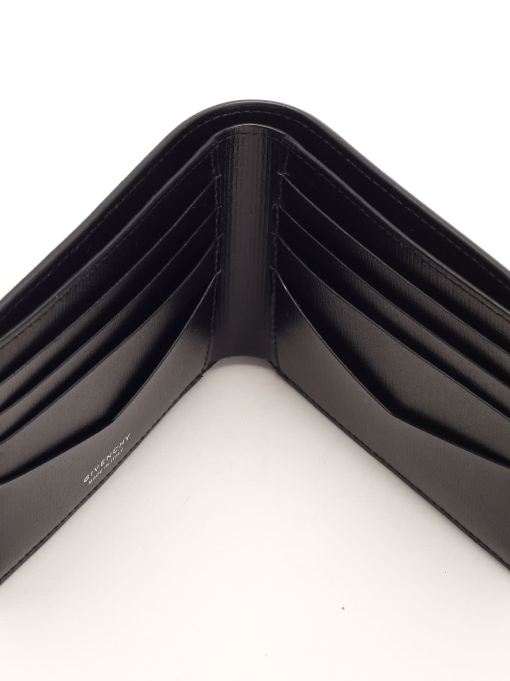 Givenchy 4g Leather Bi-fold Wallet In Black