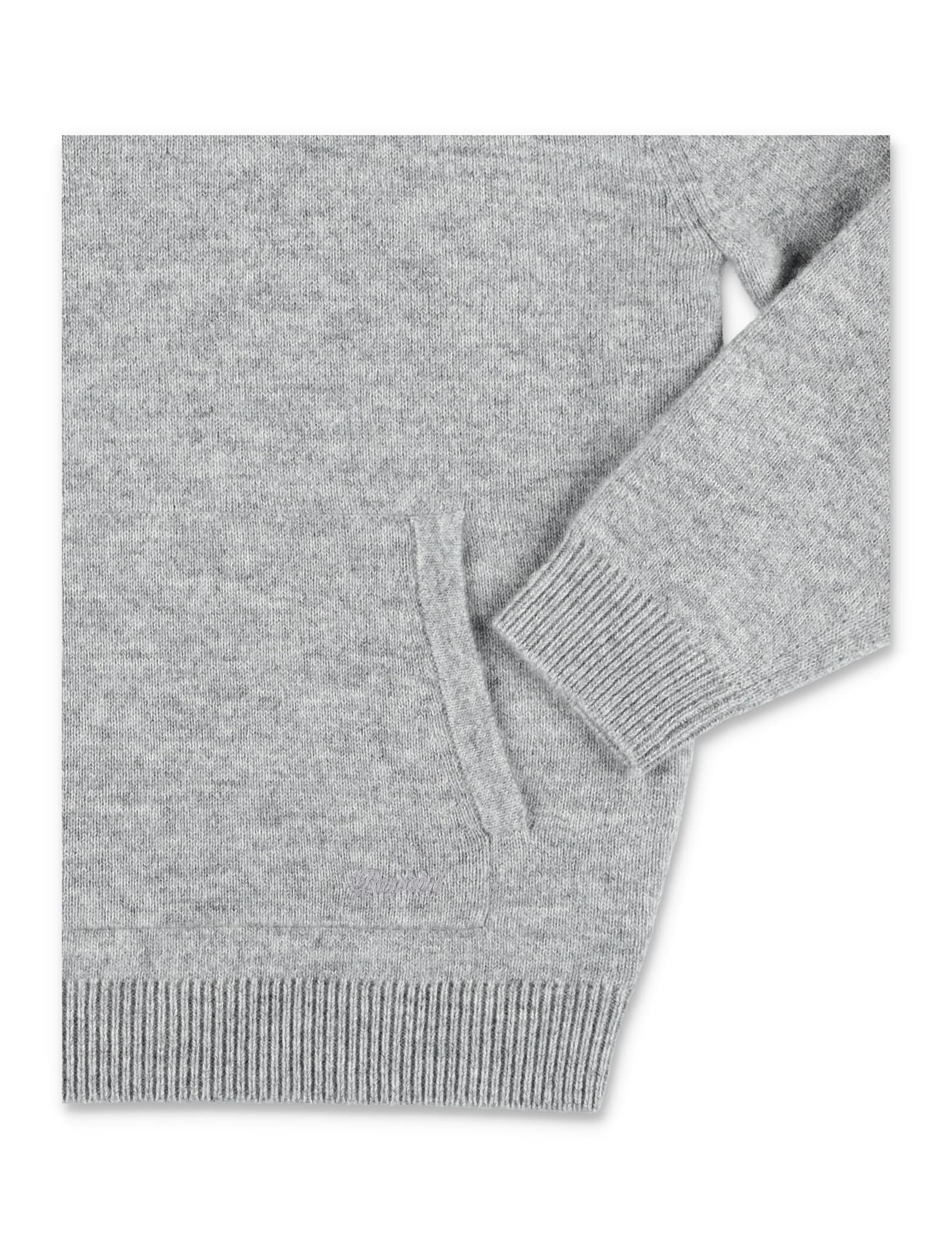Bonpoint Janumahil Girls Hooded Sweater In Gray