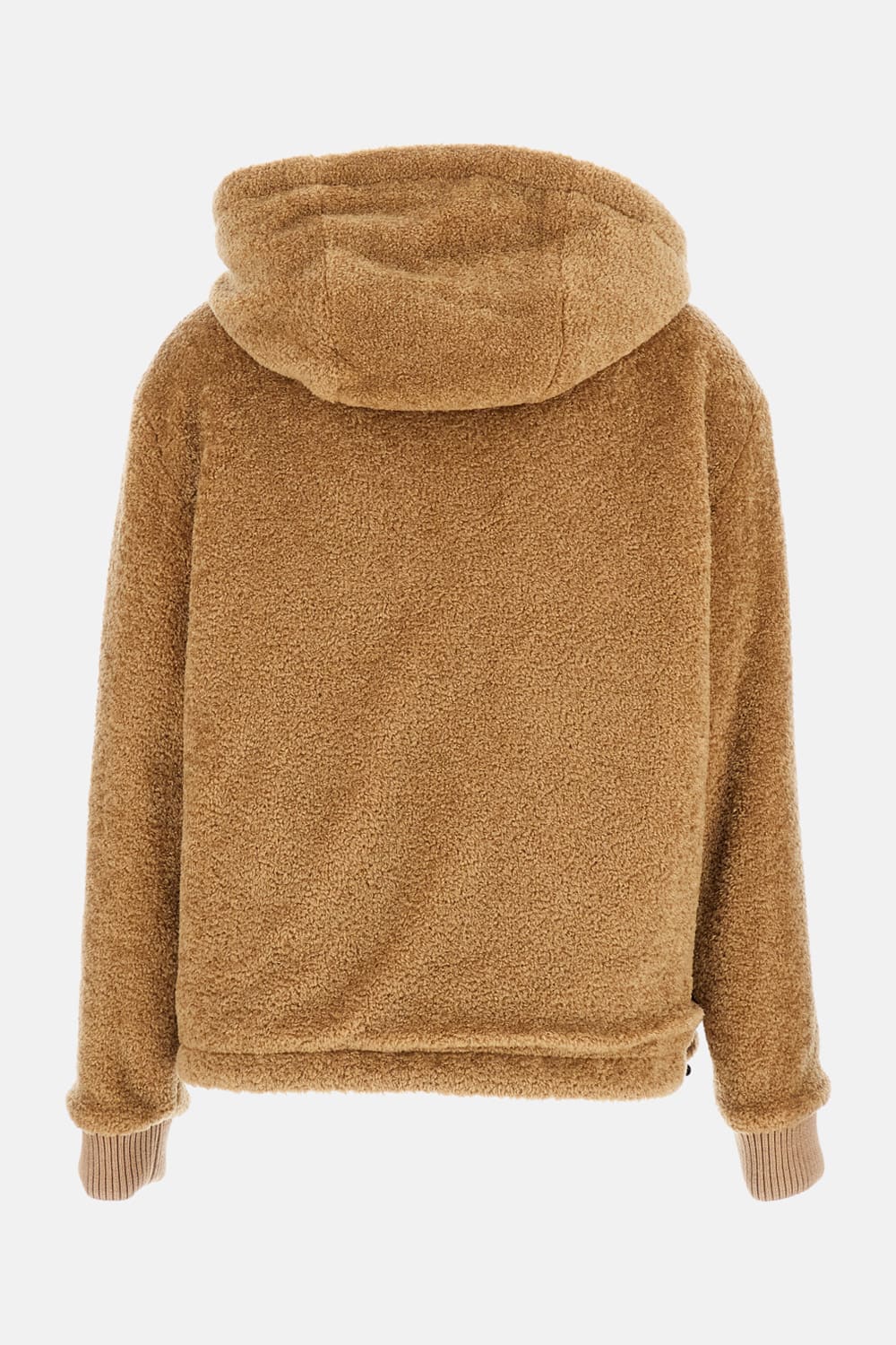 Moncler Reversible Padded Hoodie In Brown