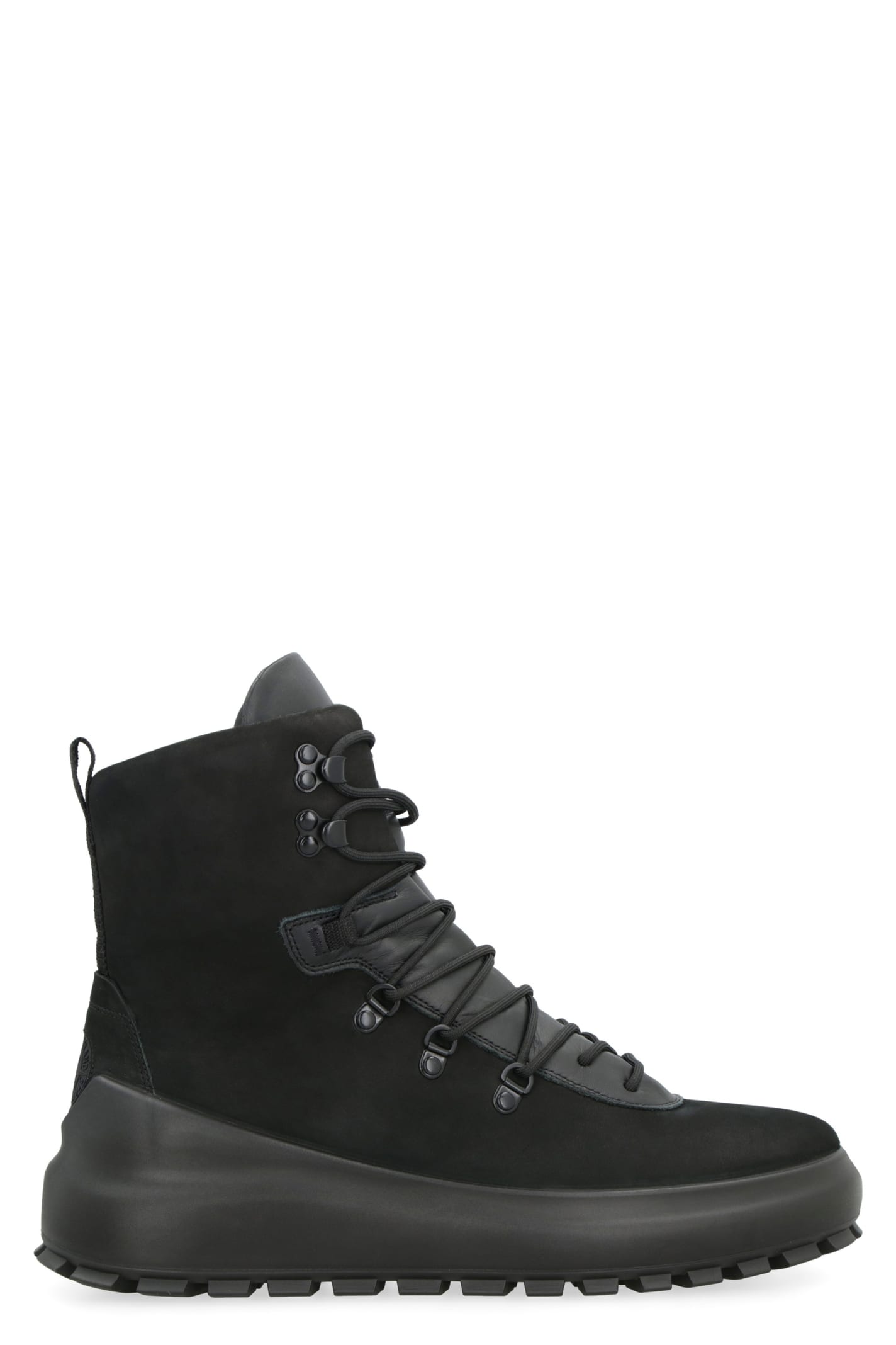 Stone Island Leather Lace-up Boots