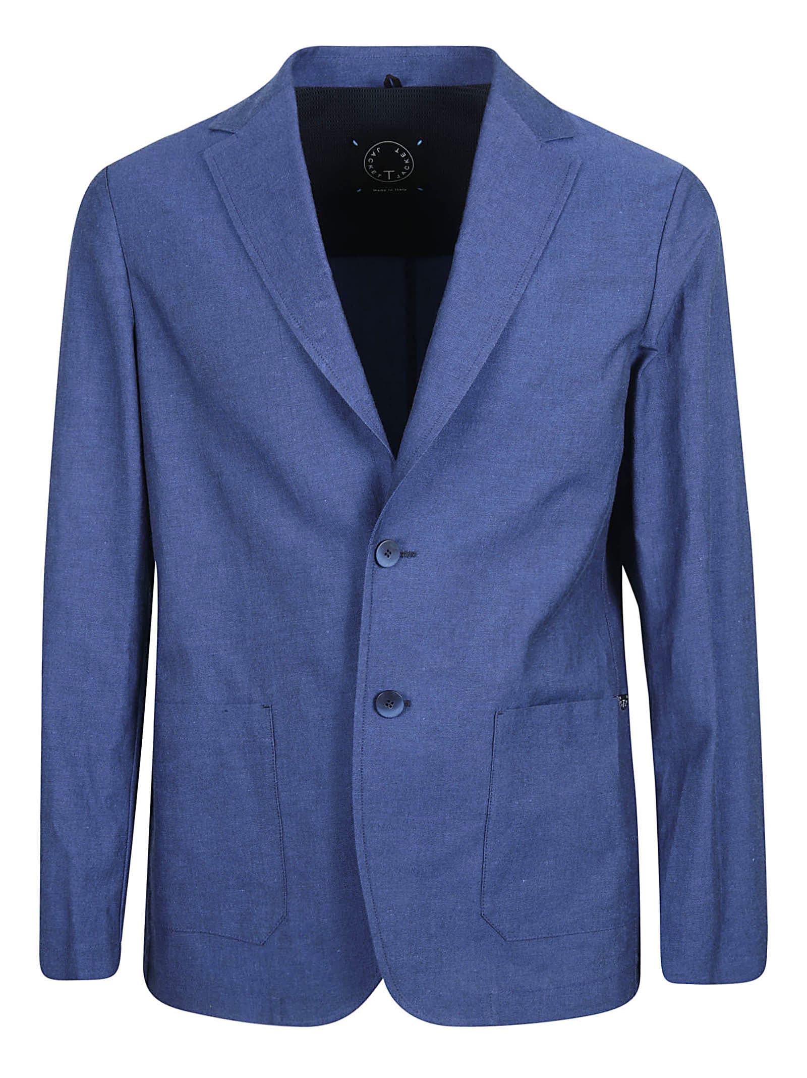 T-jacket Single-breasted Blazer In Blue