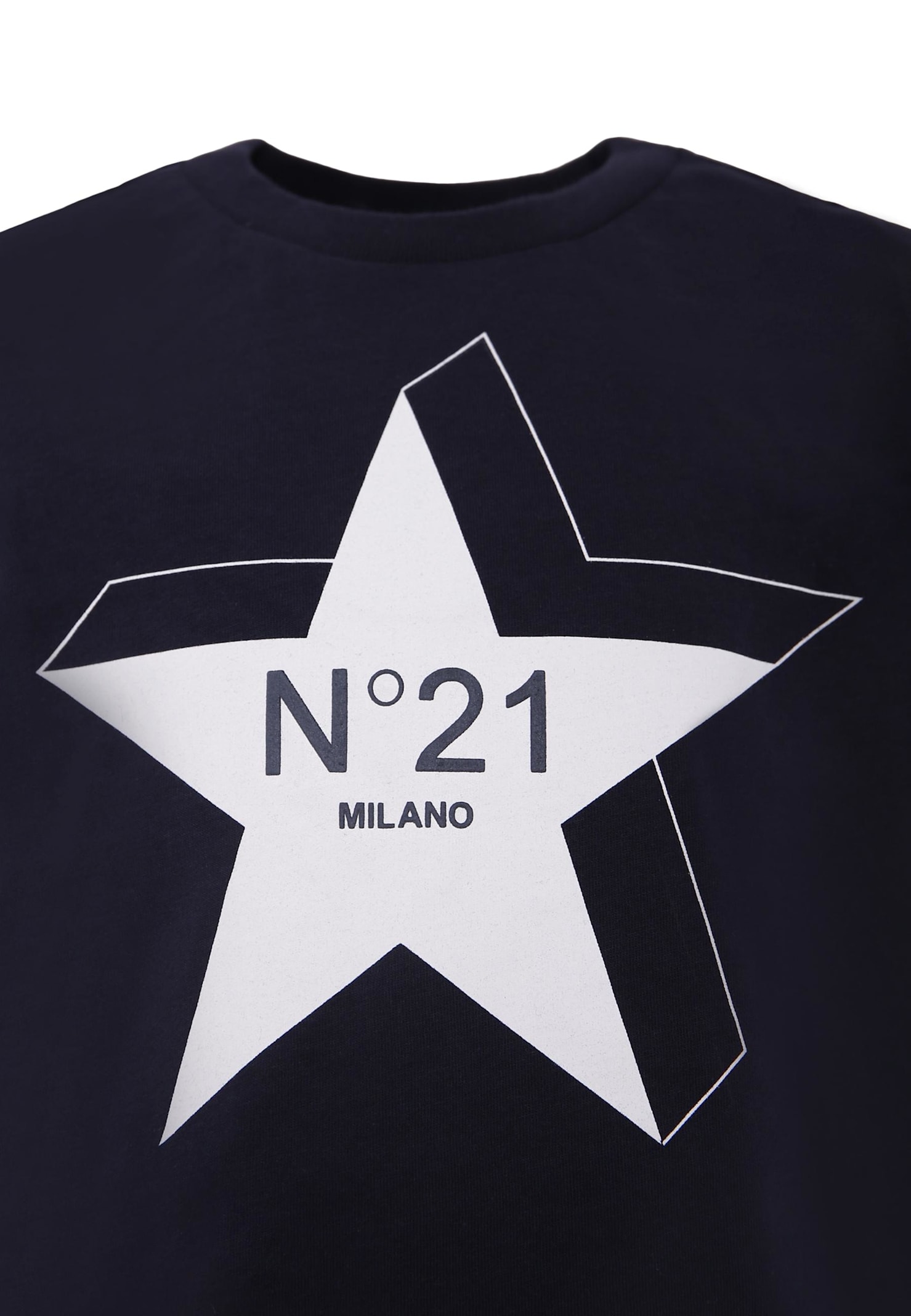 N°21 Blue T-shirt For Boy With Star In Blue