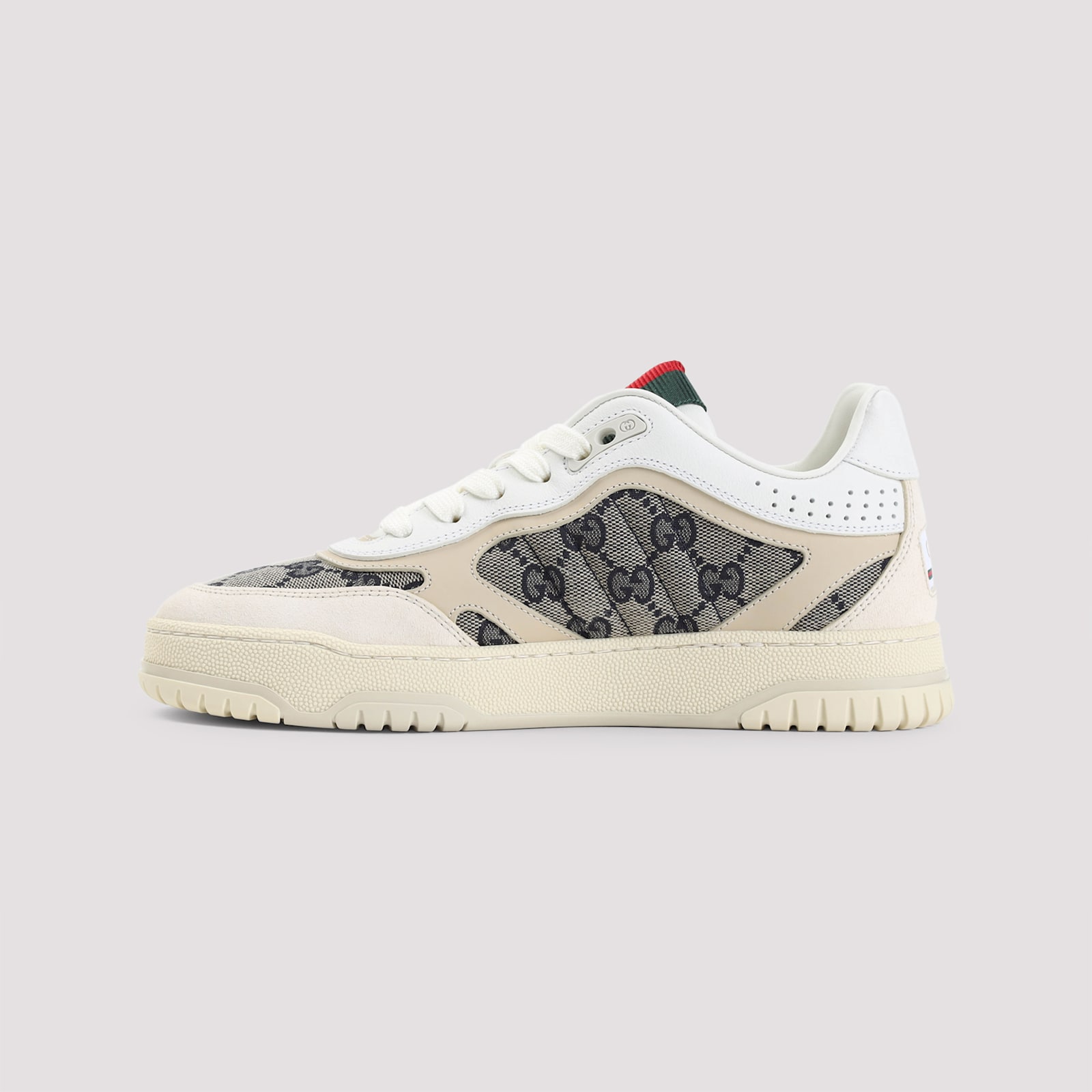 Gucci Re-web Trainer In Original Gg Canvas Women In White Blue