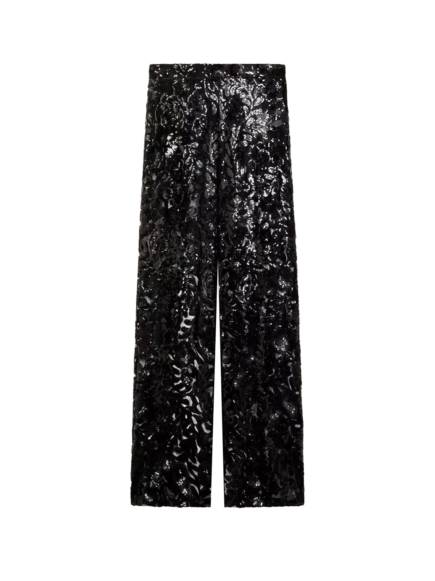 Golden Goose Deluxe Brand Women Onia Tulle Trousers With Sequins In Black