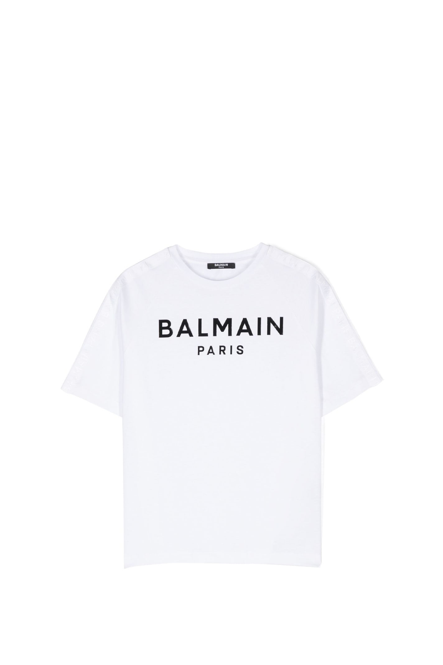 Shop Balmain T-shirt With Logo In White