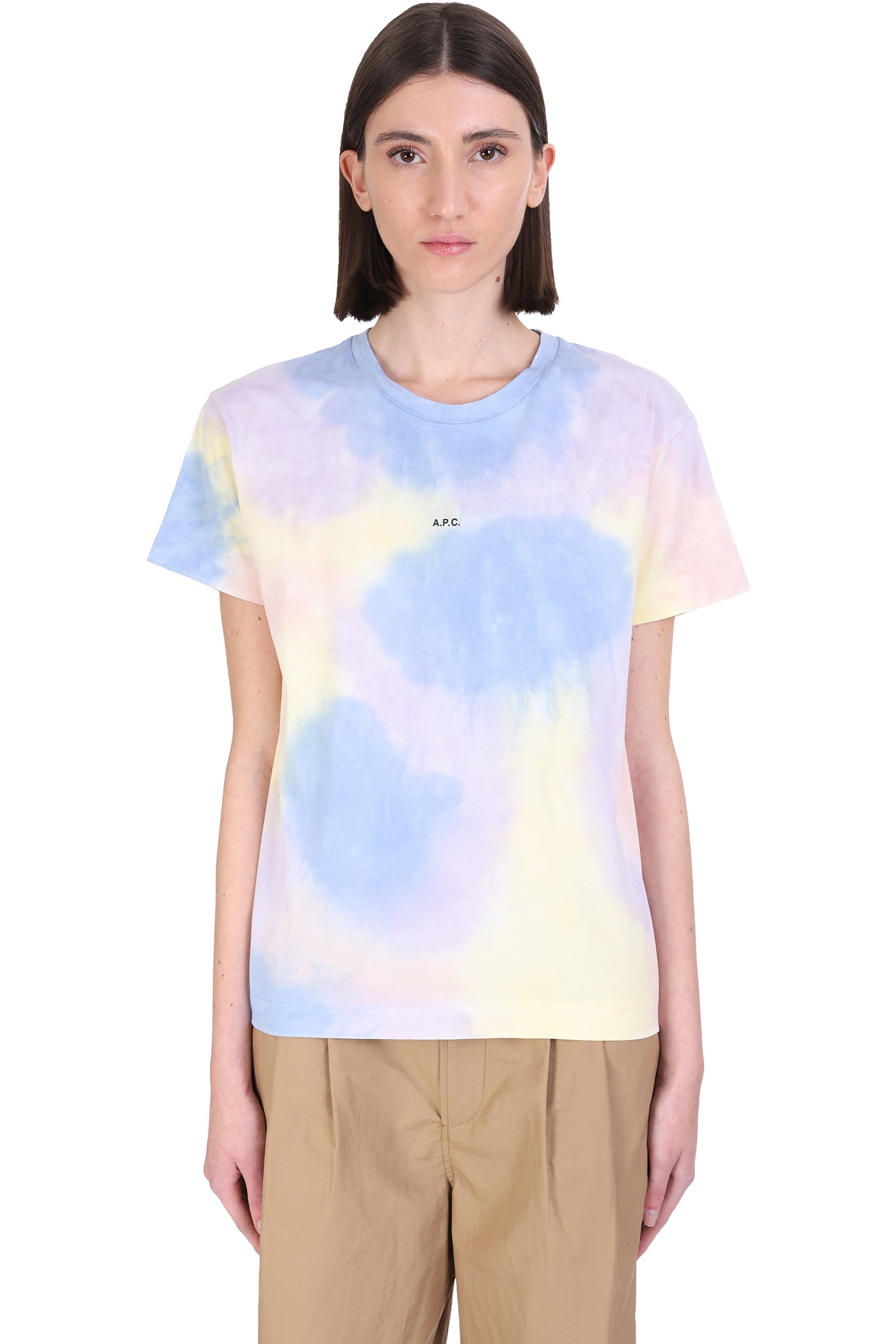 A.P.C. Janice T-shirt In Multicolor Cotton