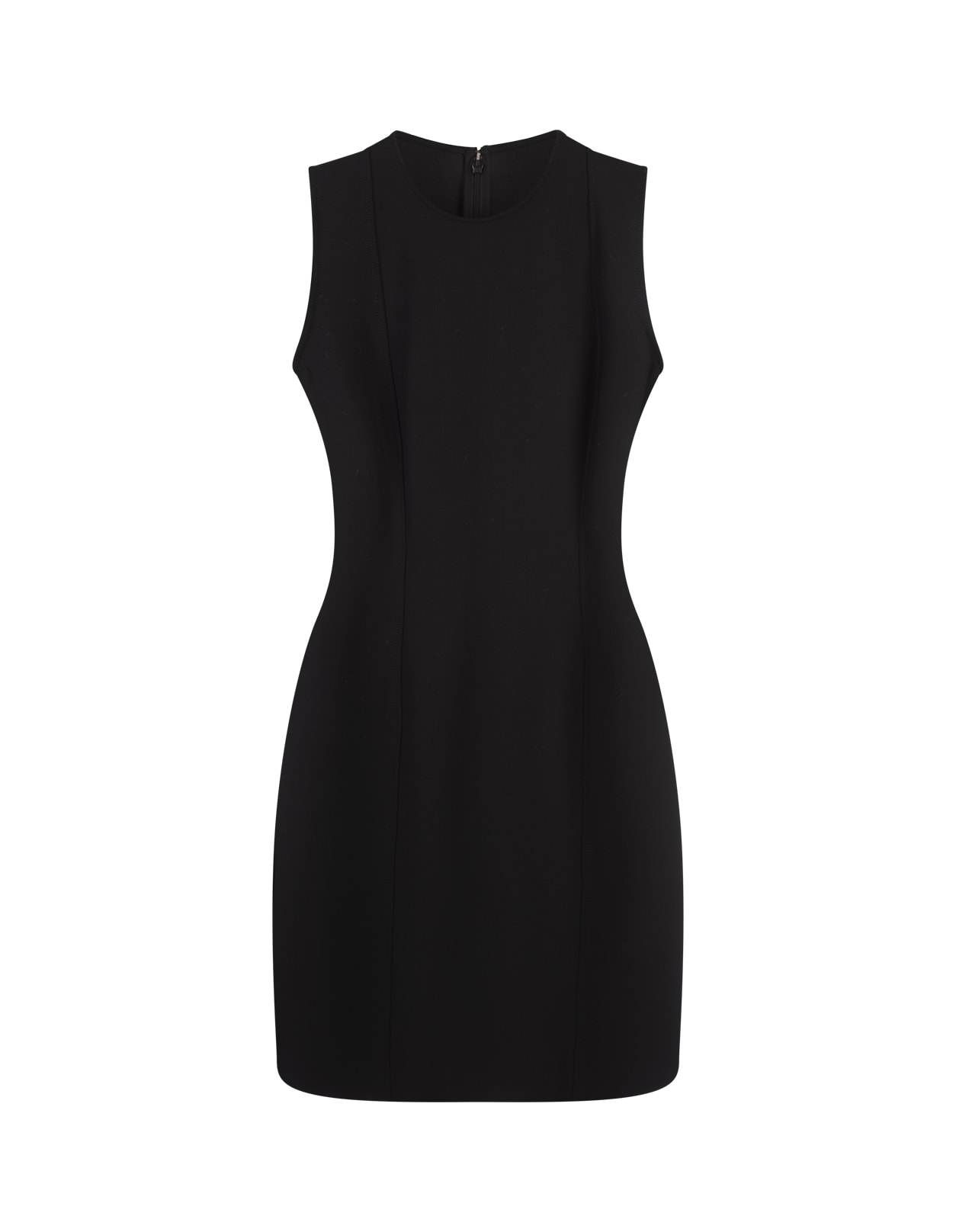 Stella McCartney Black Moulded Sleeveless Mini Dress