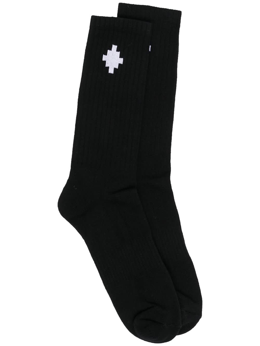 Marcelo Burlon Man Black Cross Socks