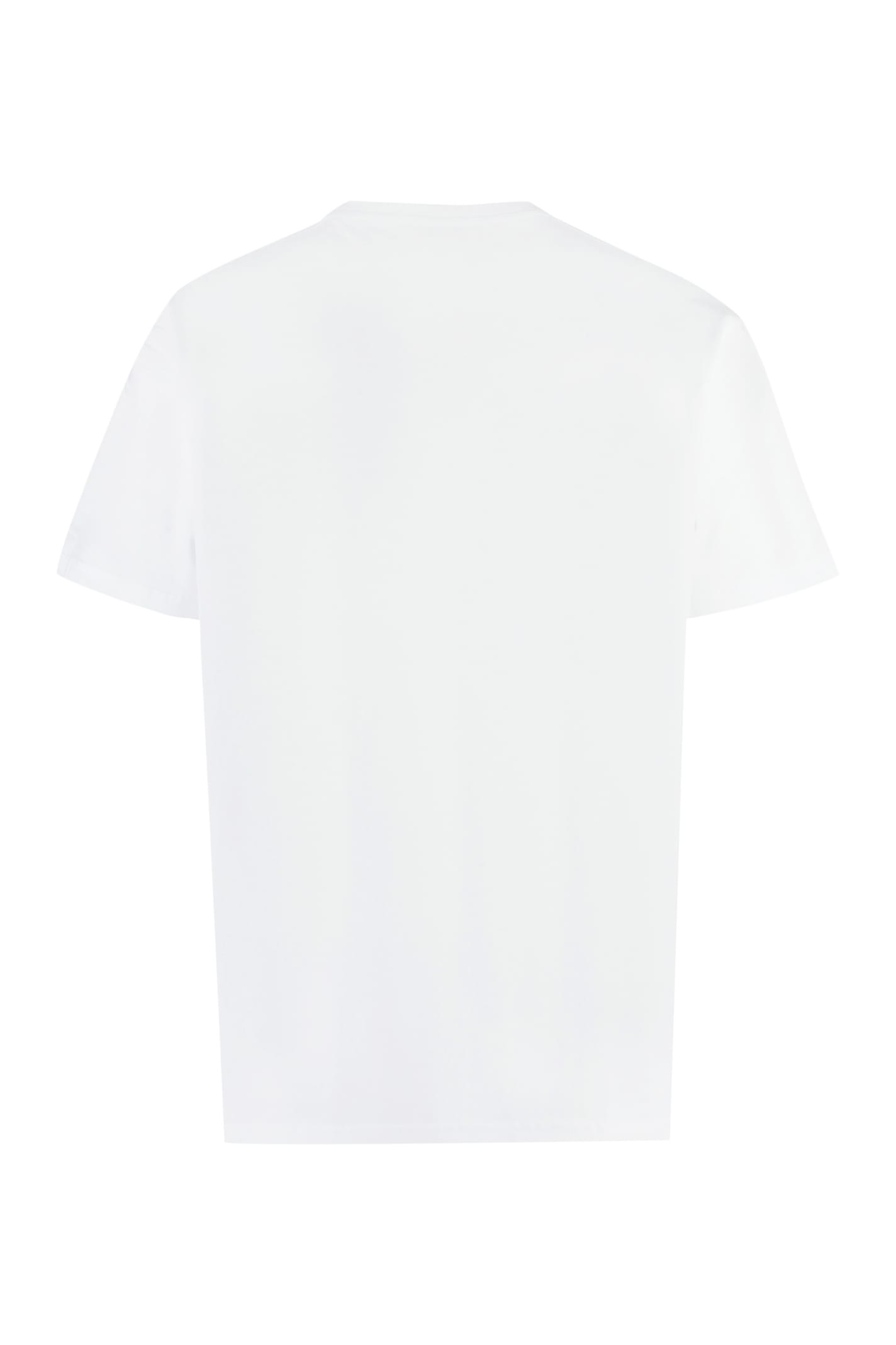 Shop Alexander Mcqueen Printed Cotton T-shirt In White