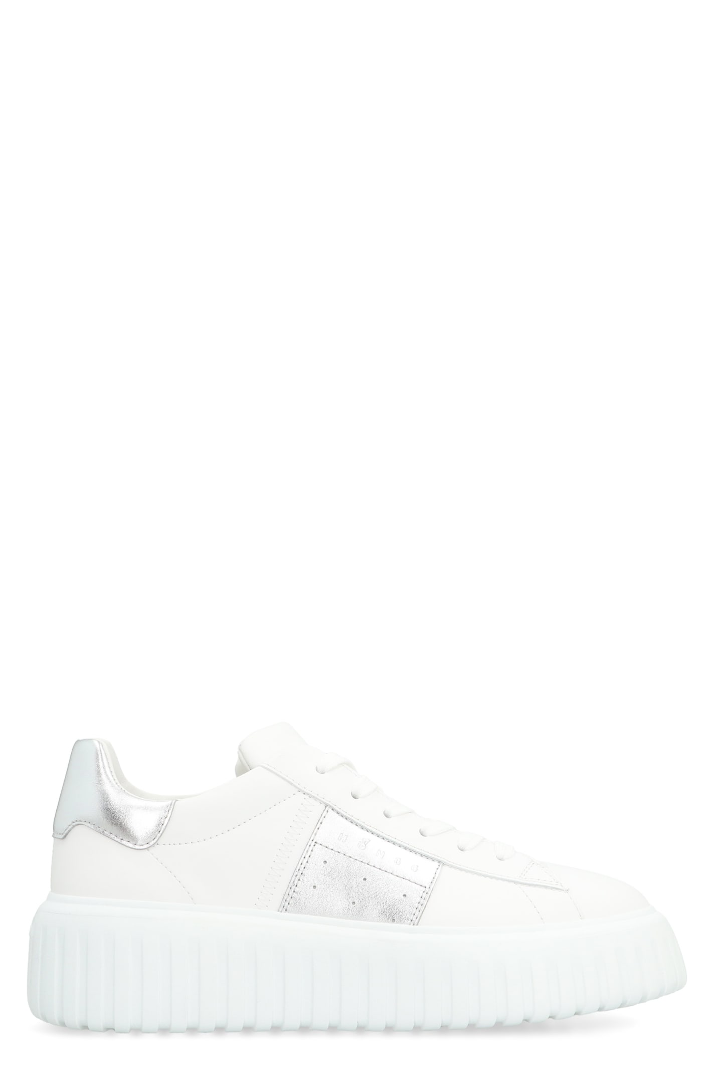 Shop Hogan H-stripes Low-top Sneakers In White