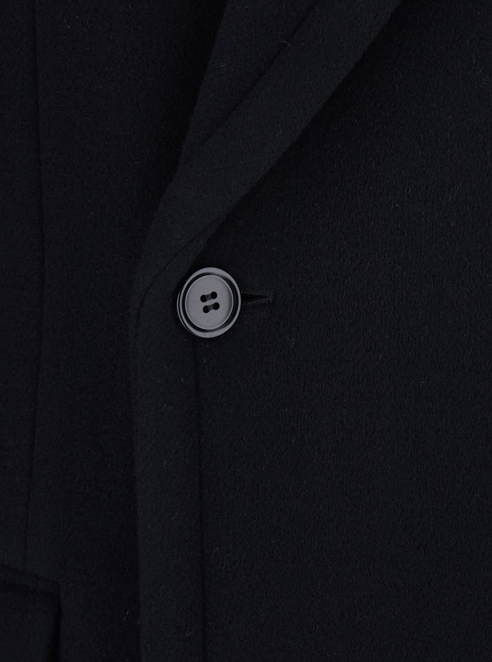 Phoebe Philo Black Double-breasted Coat With Notched Revers In Wool And Cashmere Woman In Black