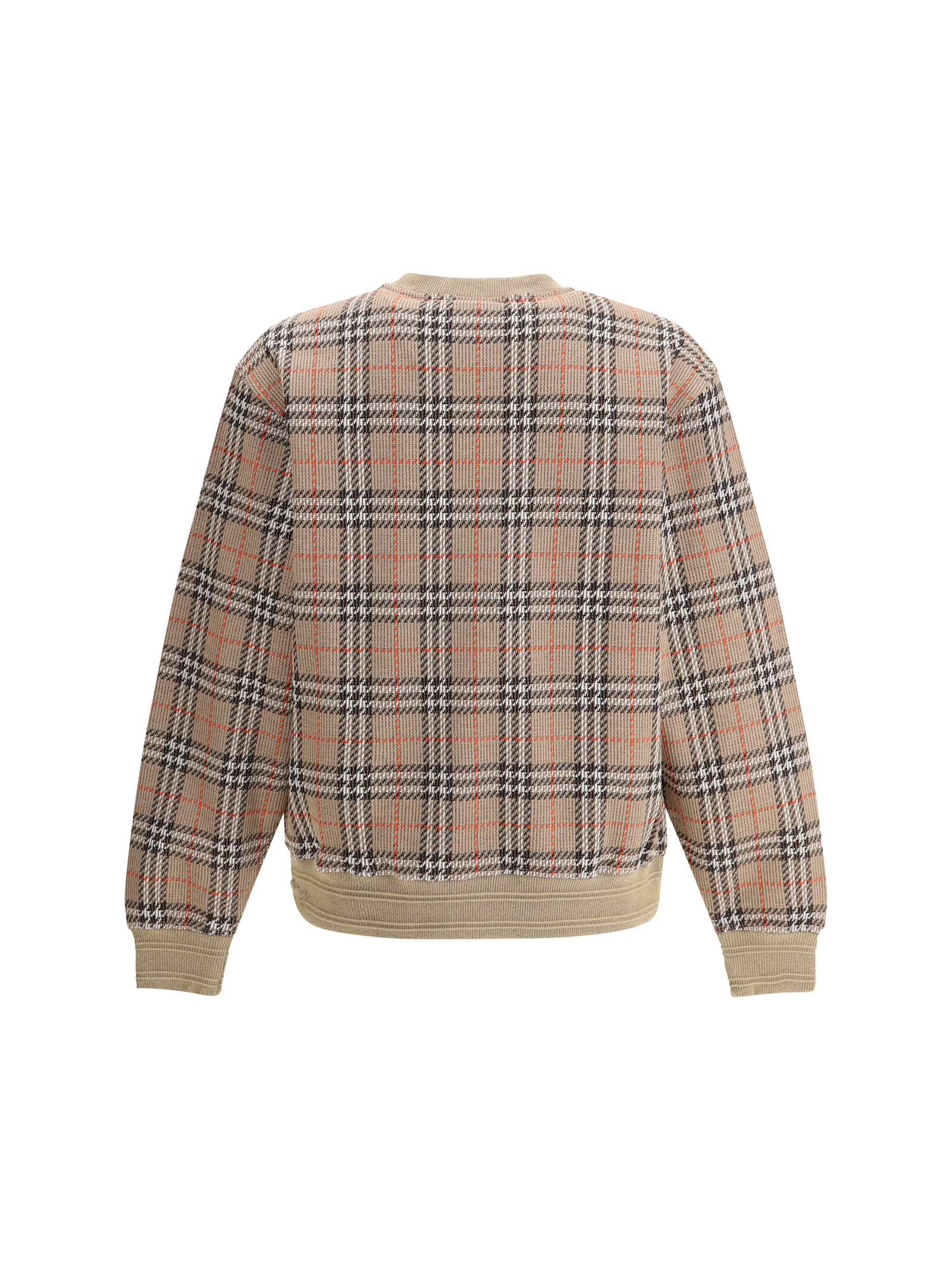 Shop Burberry Archivio Check Sweater In Nut Ip Check