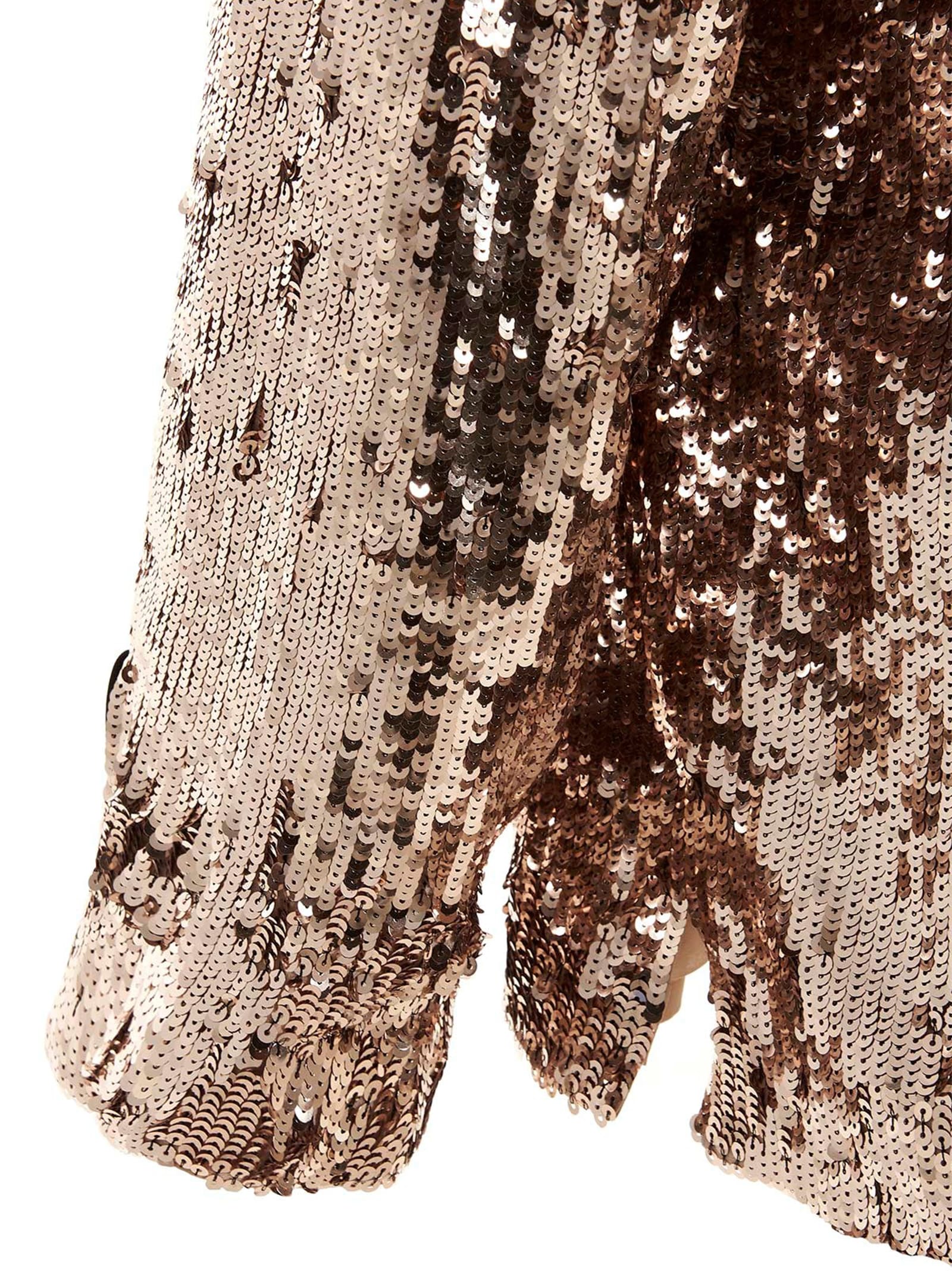 Gucci Sequin Shirt Shirt And Blouse Silver In Brown