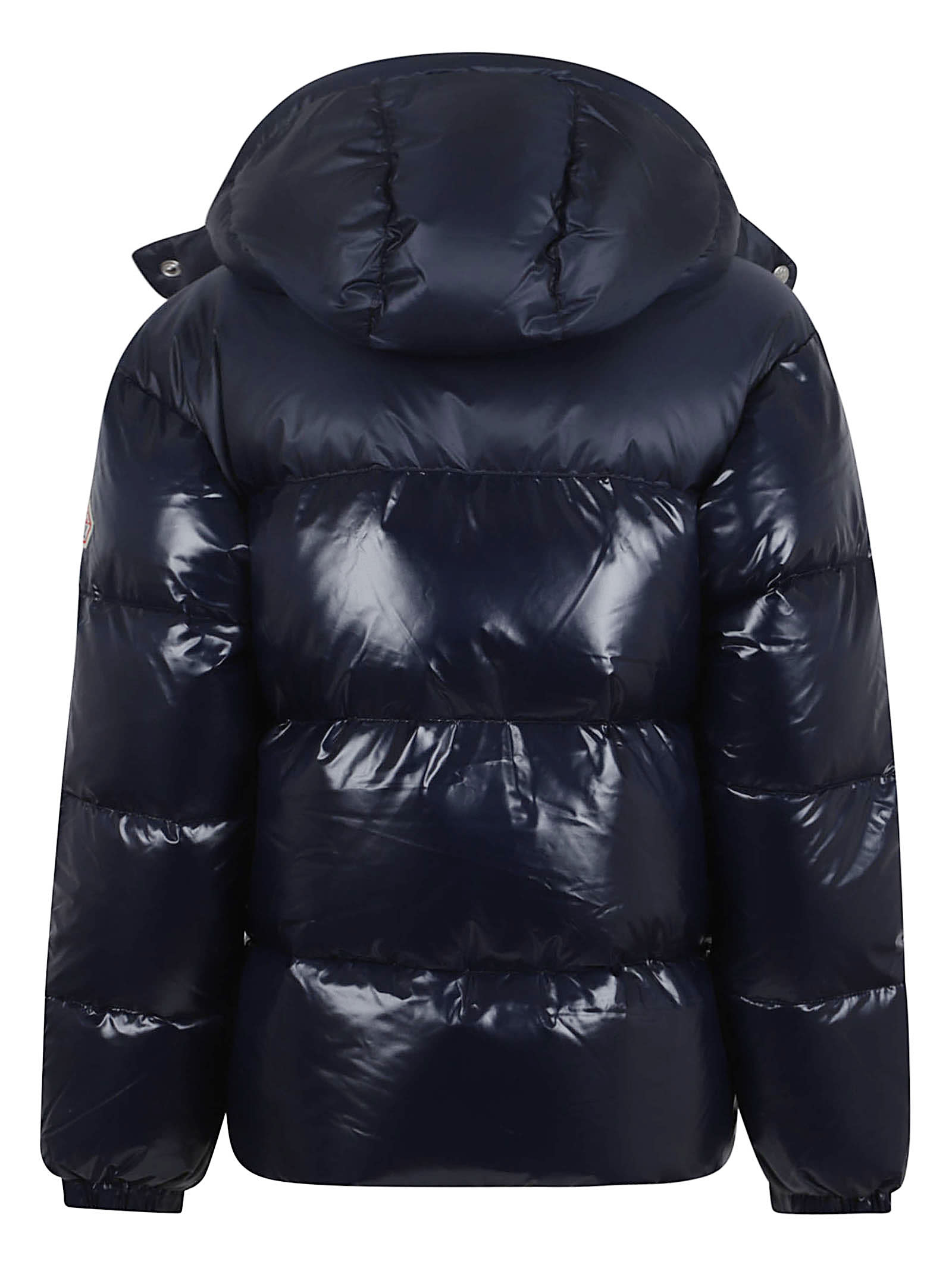 Pyrenex Lively Long Hooded Quilted Jacket In Blue