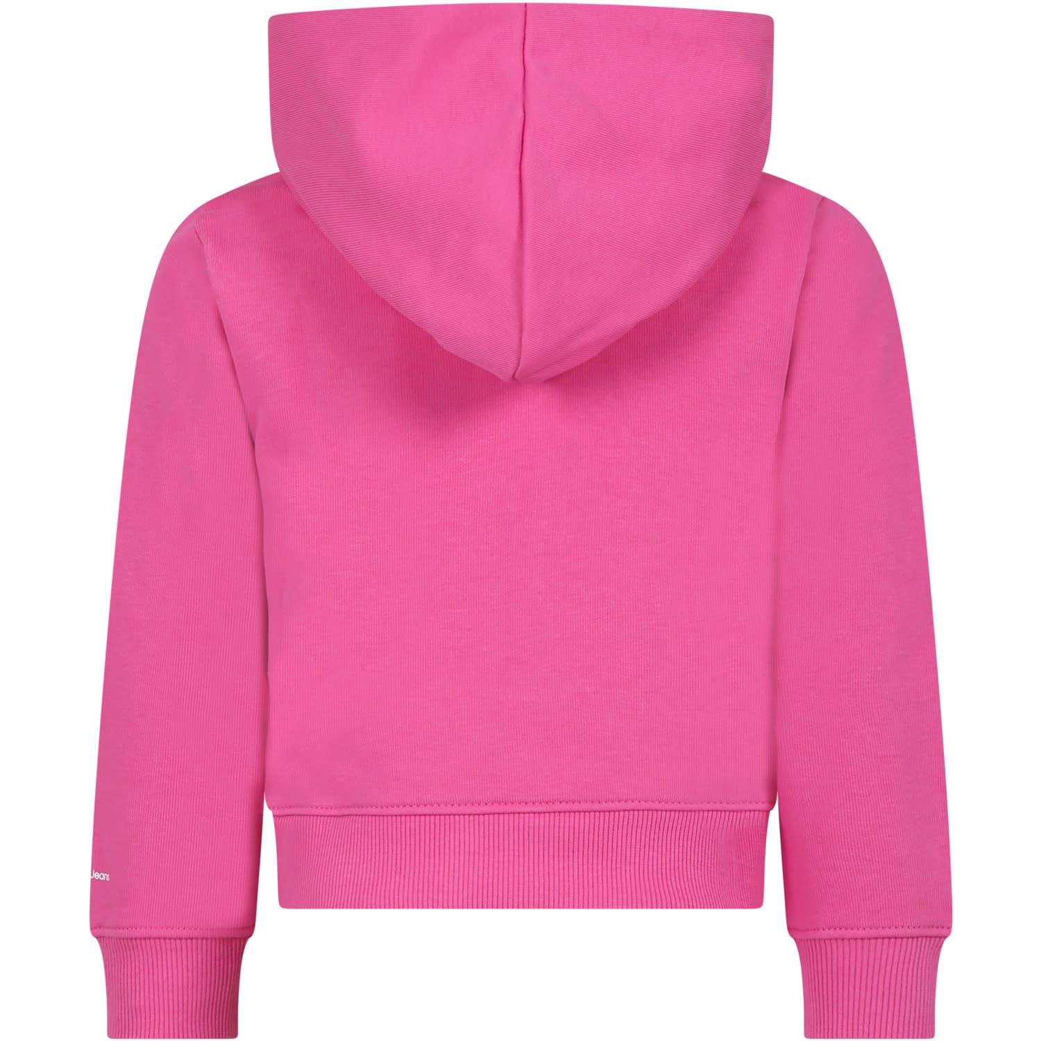 Shop Calvin Klein Fuchsia Sweatshirt For Girl With Logo