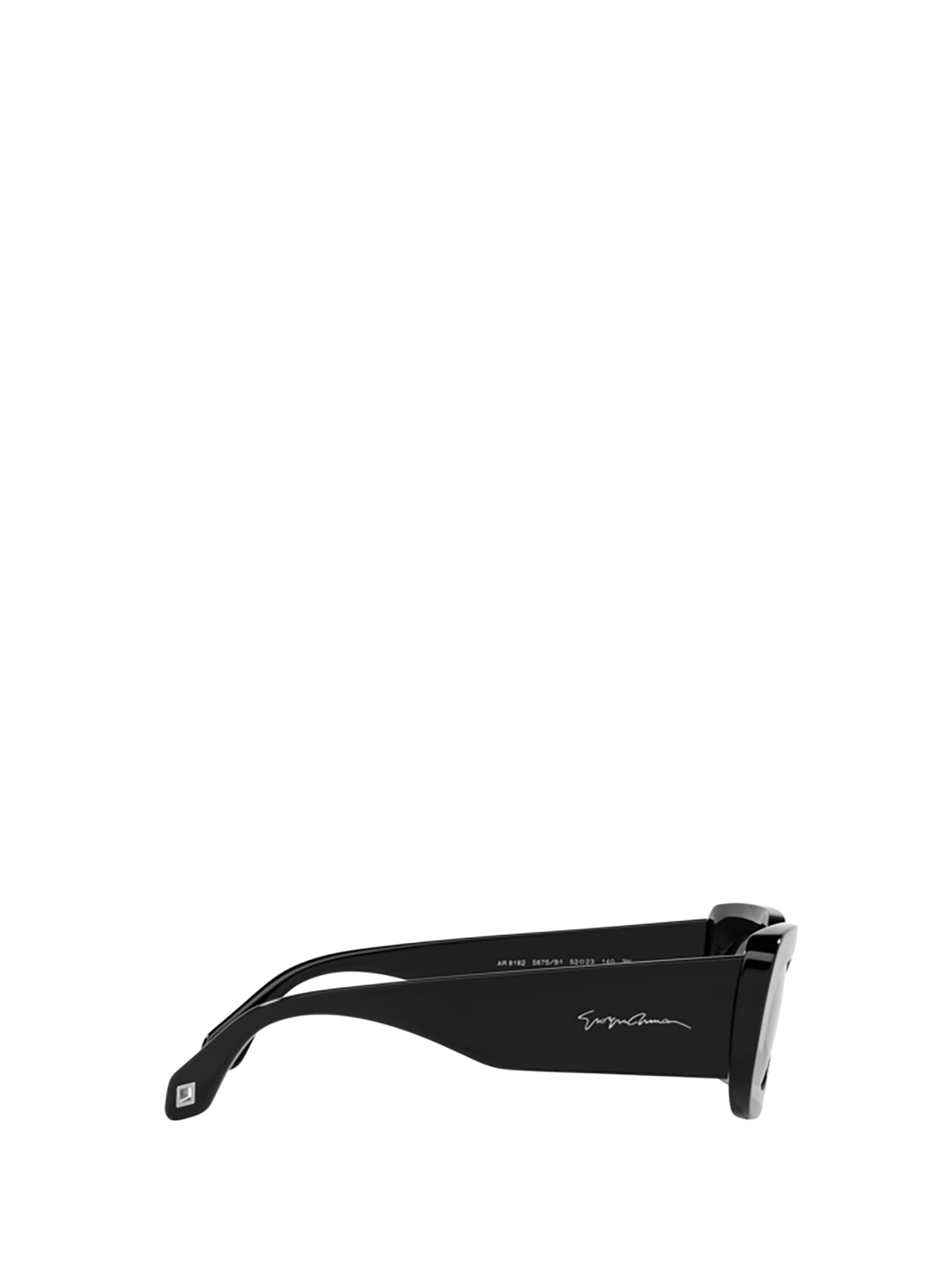 Shop Giorgio Armani Ar8182 Black Sunglasses