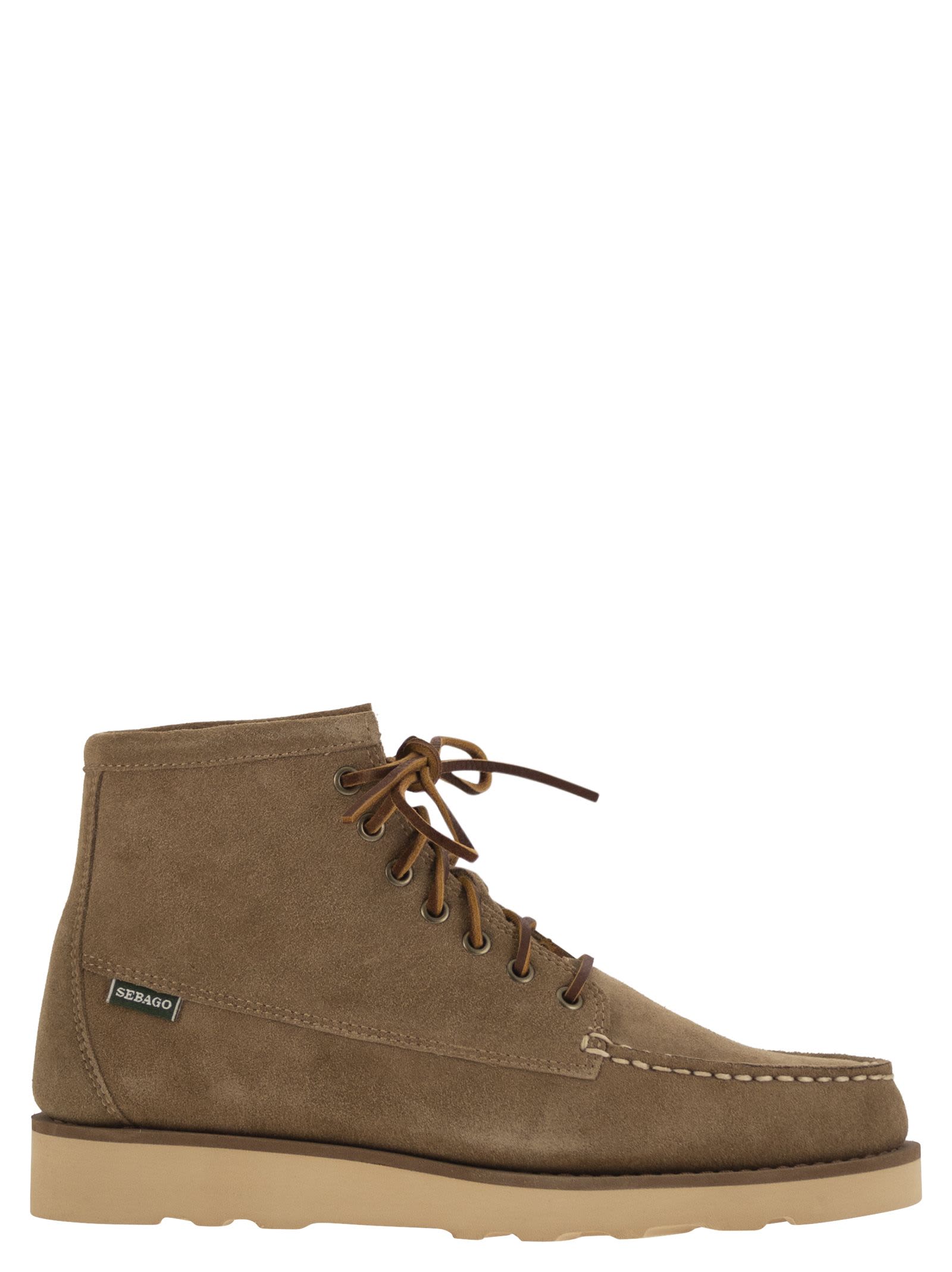 Shop Sebago Tala - Suede Ankle Boots In Tobacco