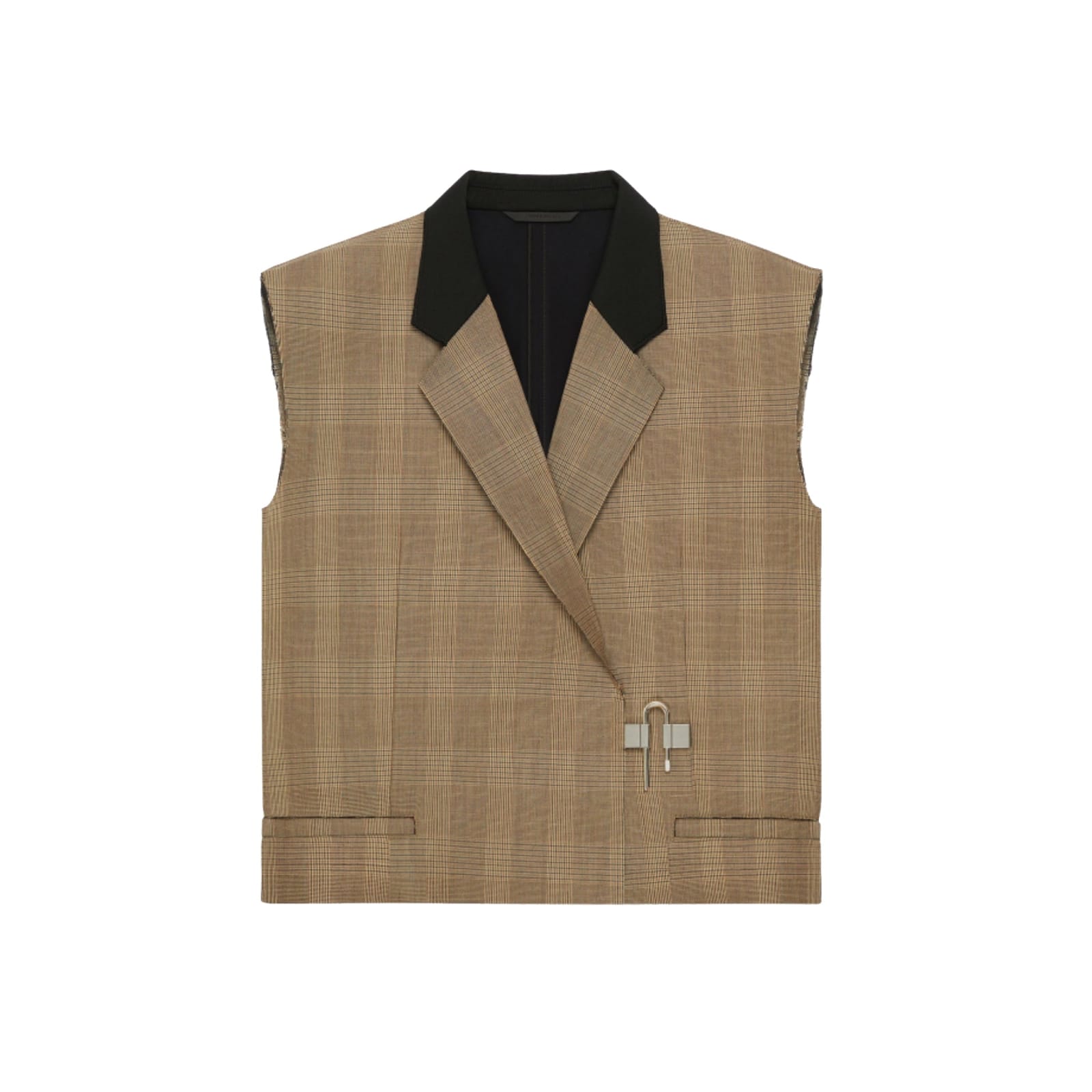 Shop Givenchy Wool Gilet In Brown