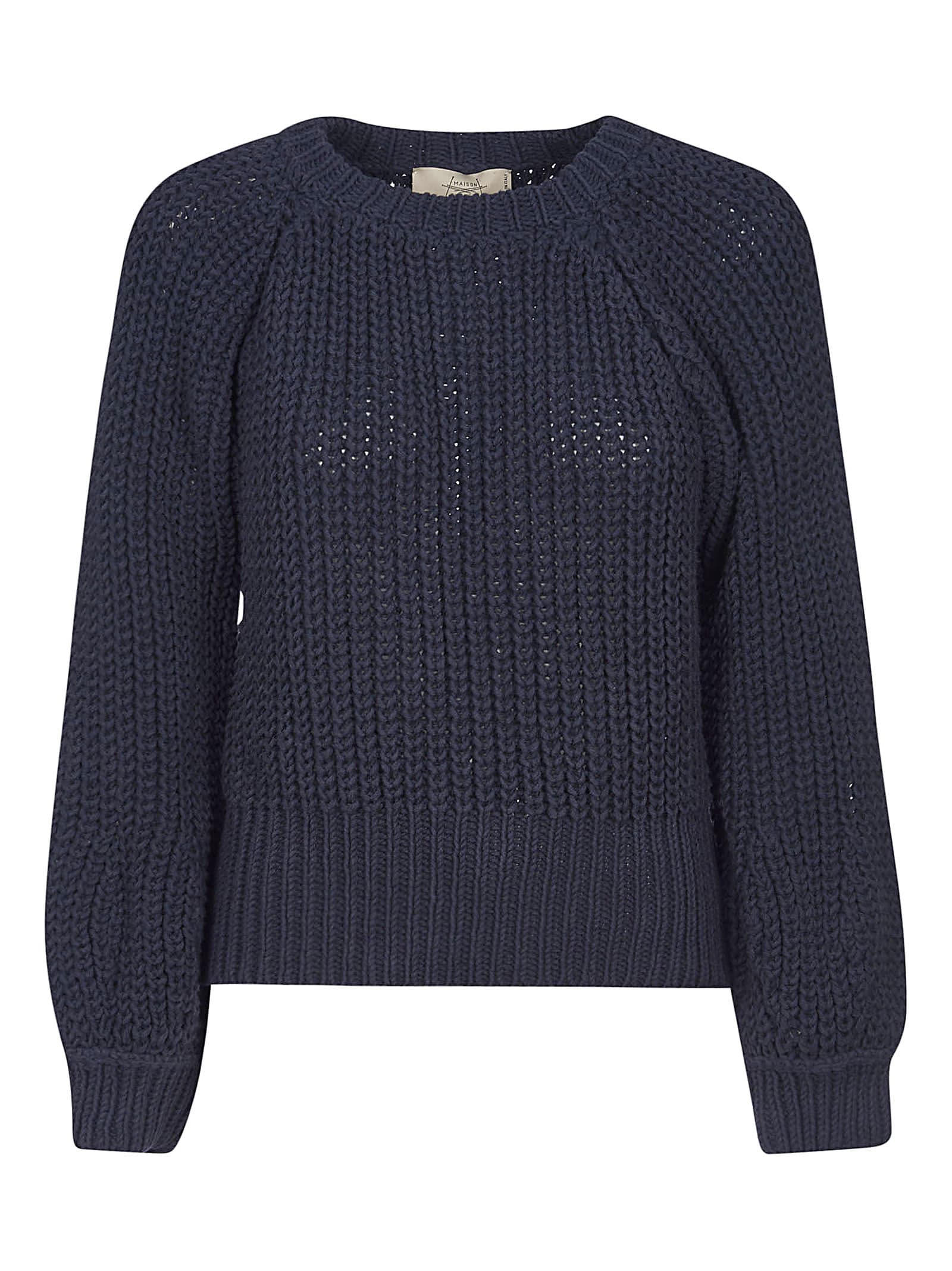 MAISON FLANEUR KNIT SWEATSHIRT,11315448