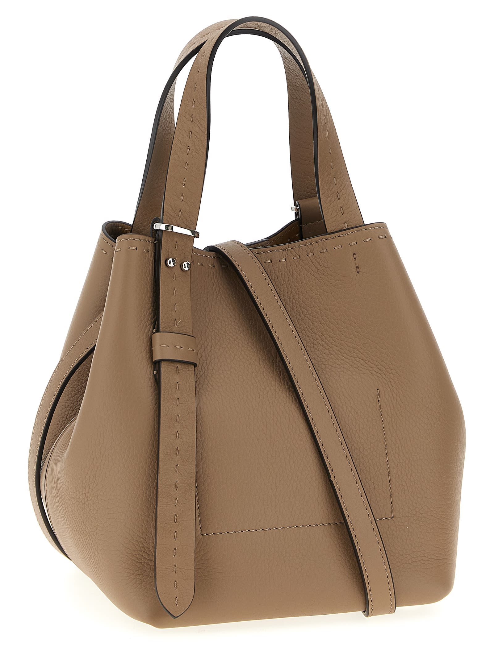 Max Mara Grey Archetipo Extra Small Handbag In Gray
