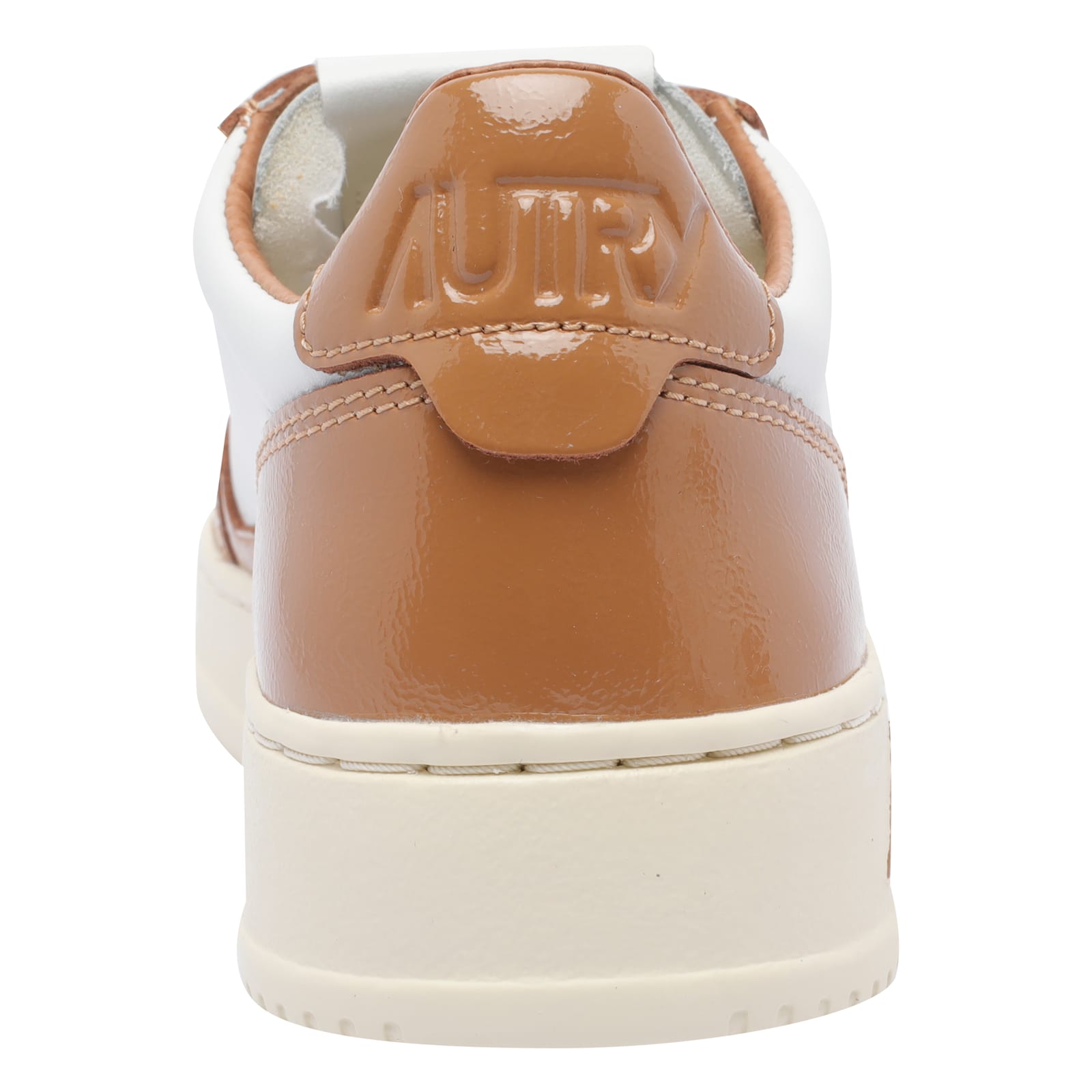 Autry Medalist Leather Low-top Sneakers In Brown