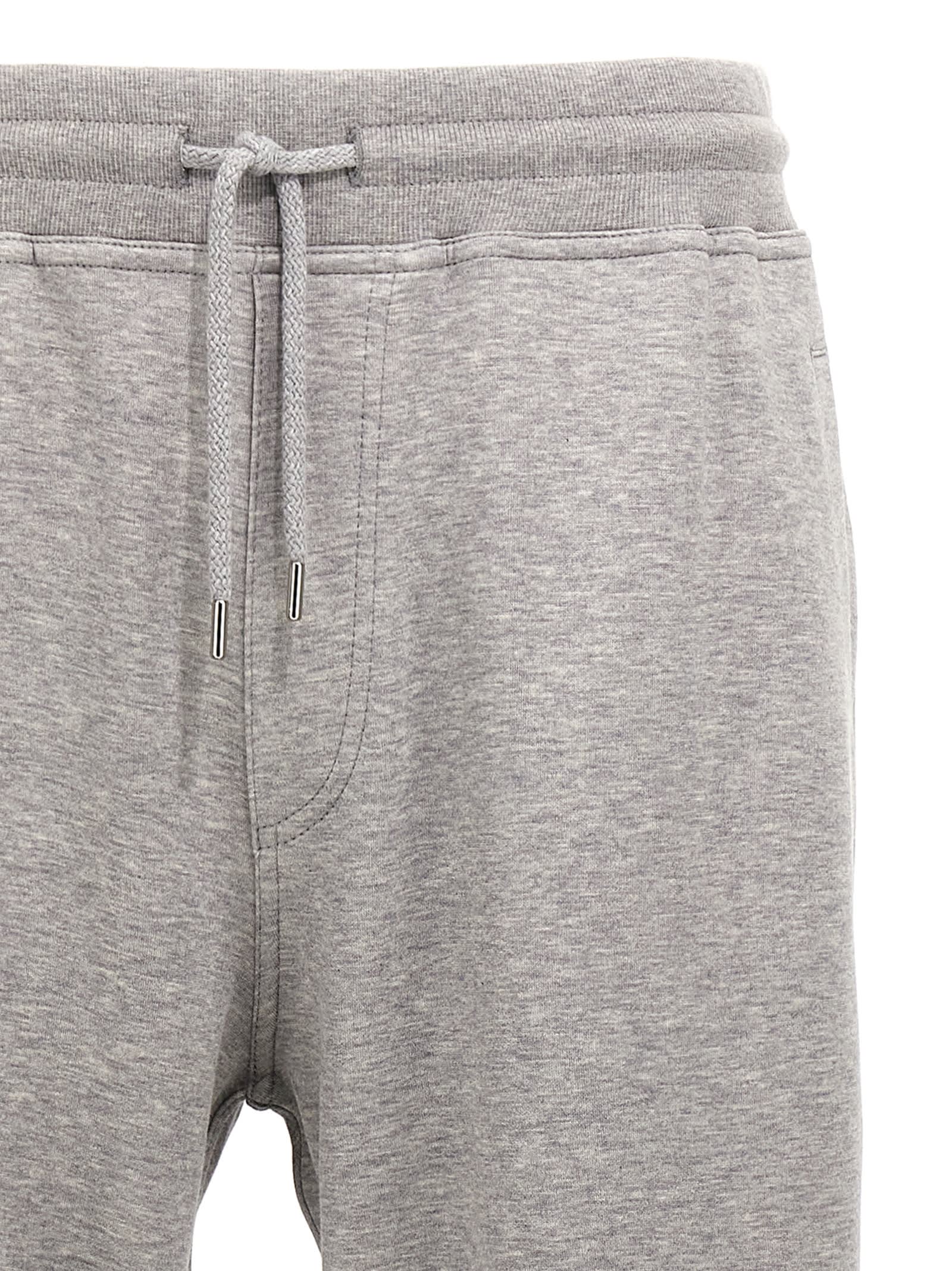 Shop Brunello Cucinelli Cotton Blend Joggers In Gray