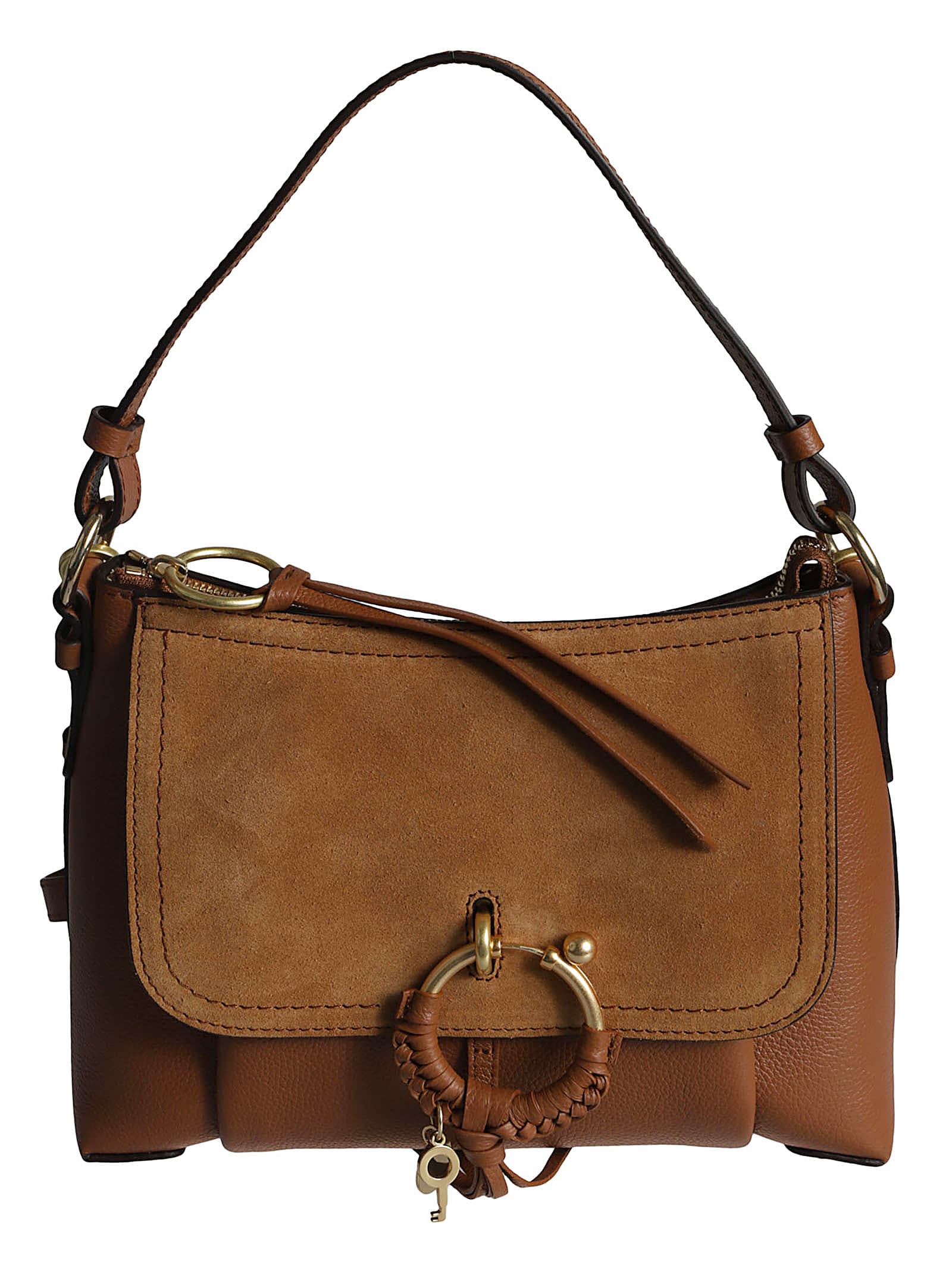 See By Chloé Ring Detail Zip Tote In Caramel