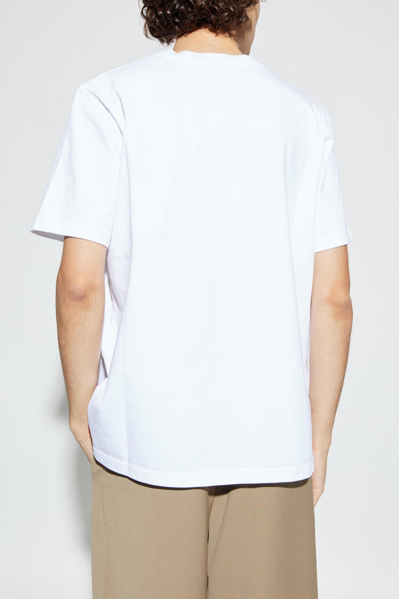 Casablanca Mens Tennis Club Icon Regular-fit Graphic-print Cotton T-shirt In Blue