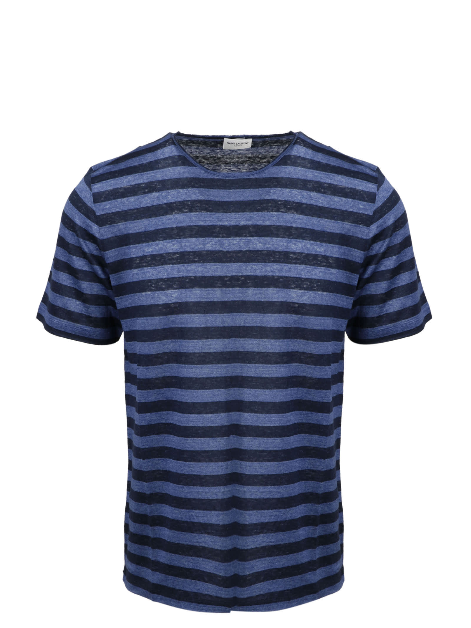 Saint Laurent Striped Monogram T-shirt