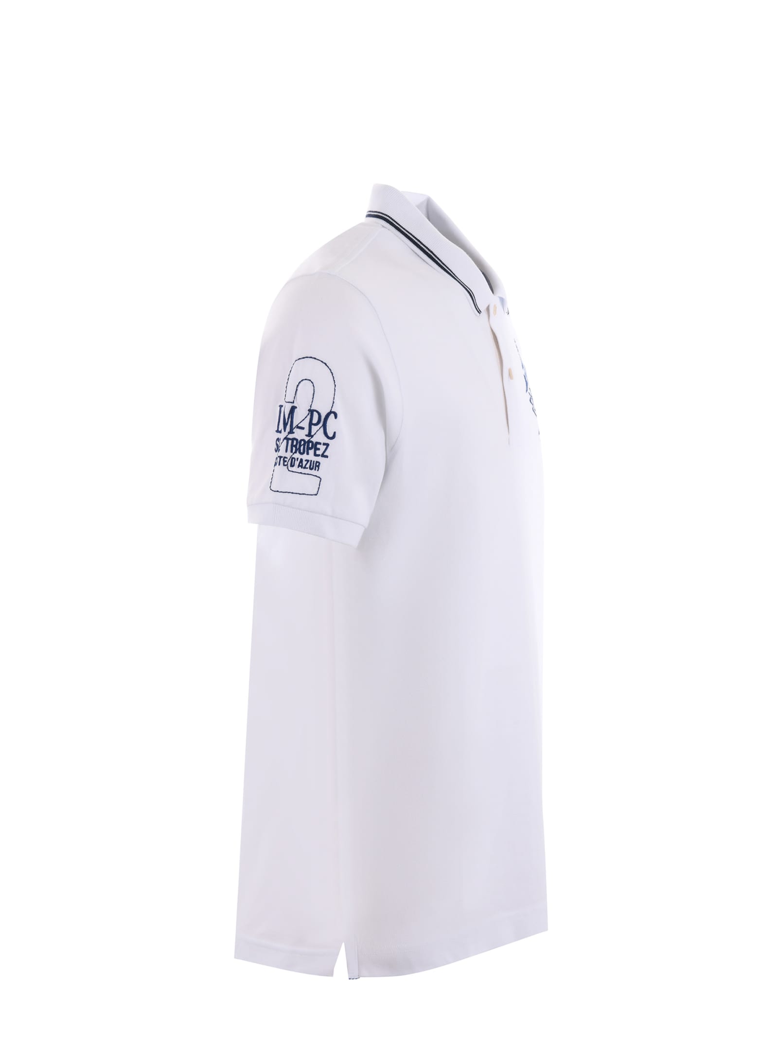 Shop La Martina Polo Shirt In White