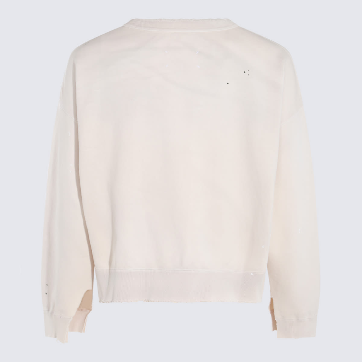 Shop Maison Margiela Cream Cotton Sweatshirt In White
