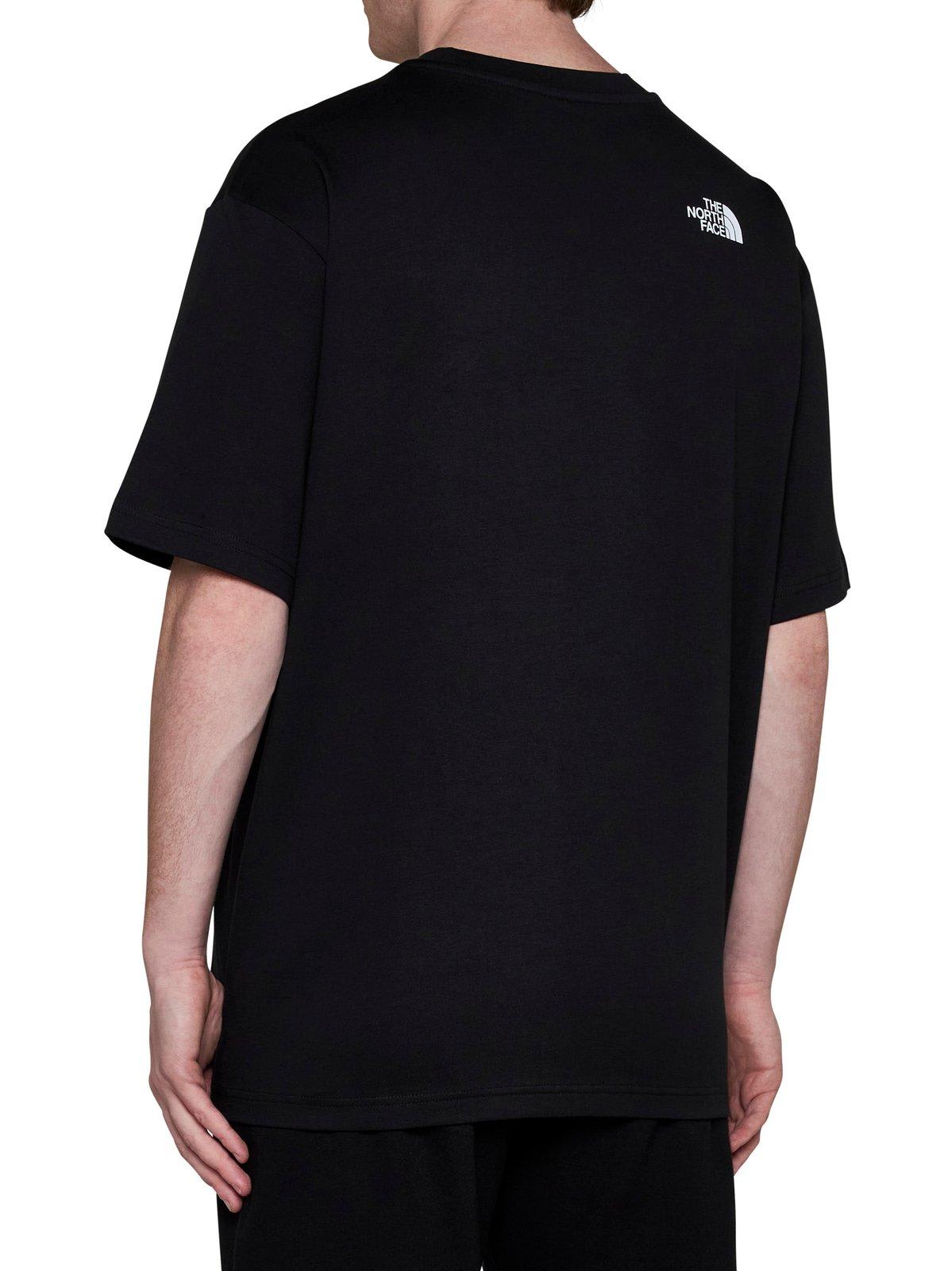Shop The North Face Logo Patch Crewneck T-shirt In Black