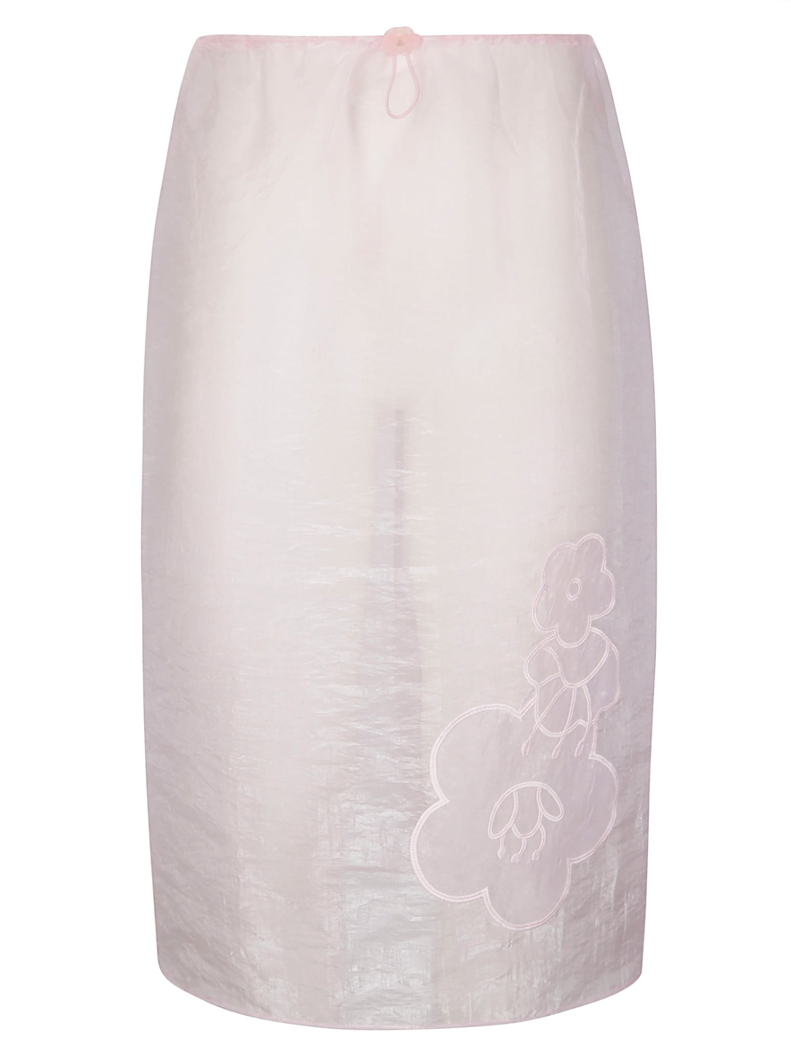 Cecilie Bahnsen Bambi Liquid Myrtia Skirt In Pink