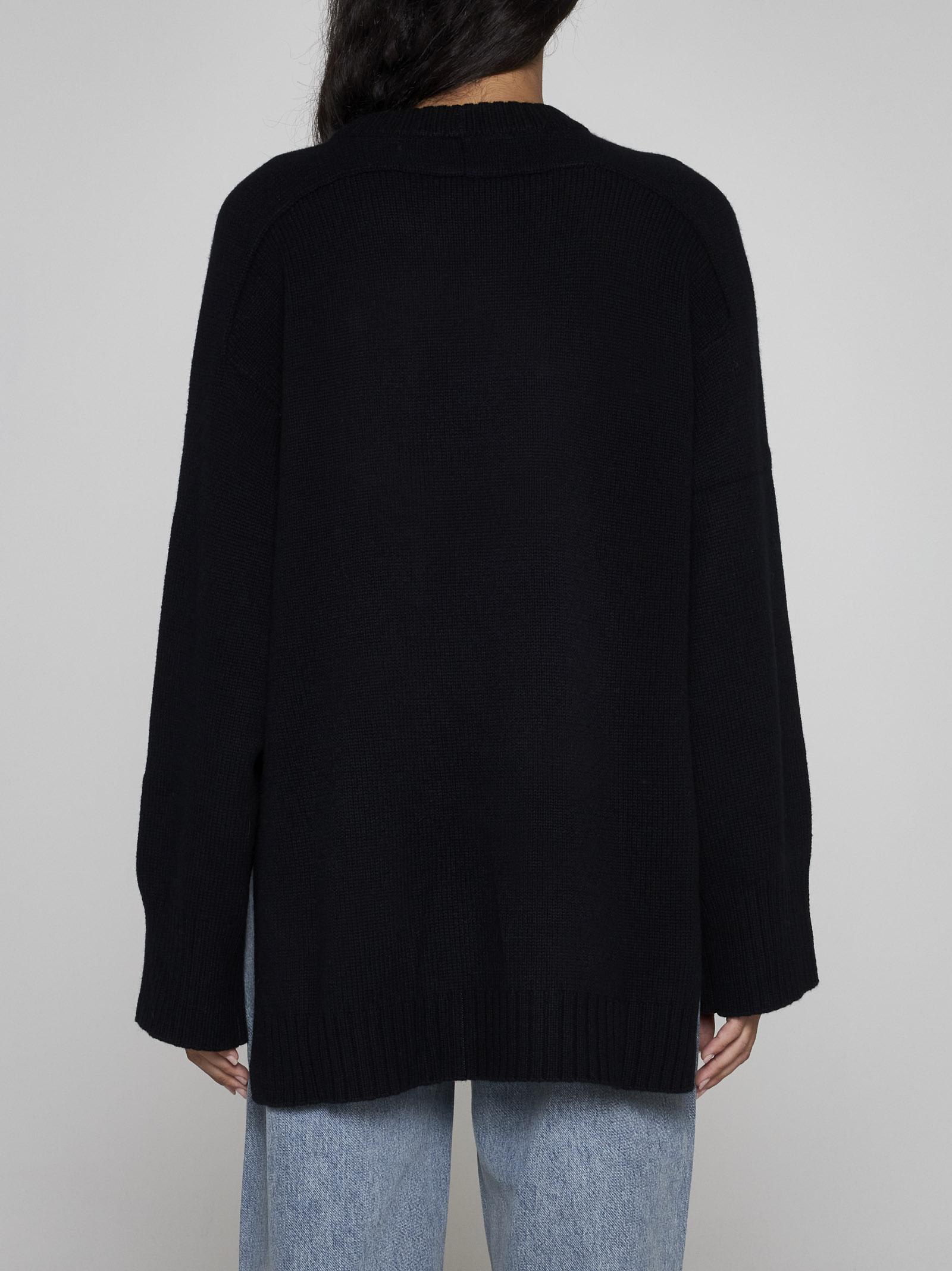 Shop Loulou Studio Safi Wool And Cashmere Sweater In Black