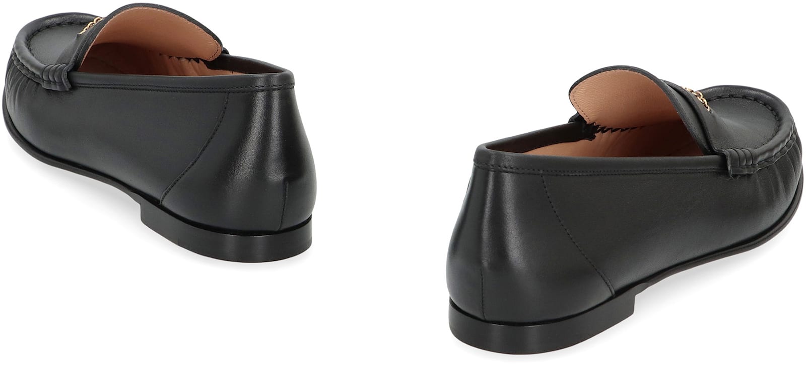 Chloé Leather Loafers In Black