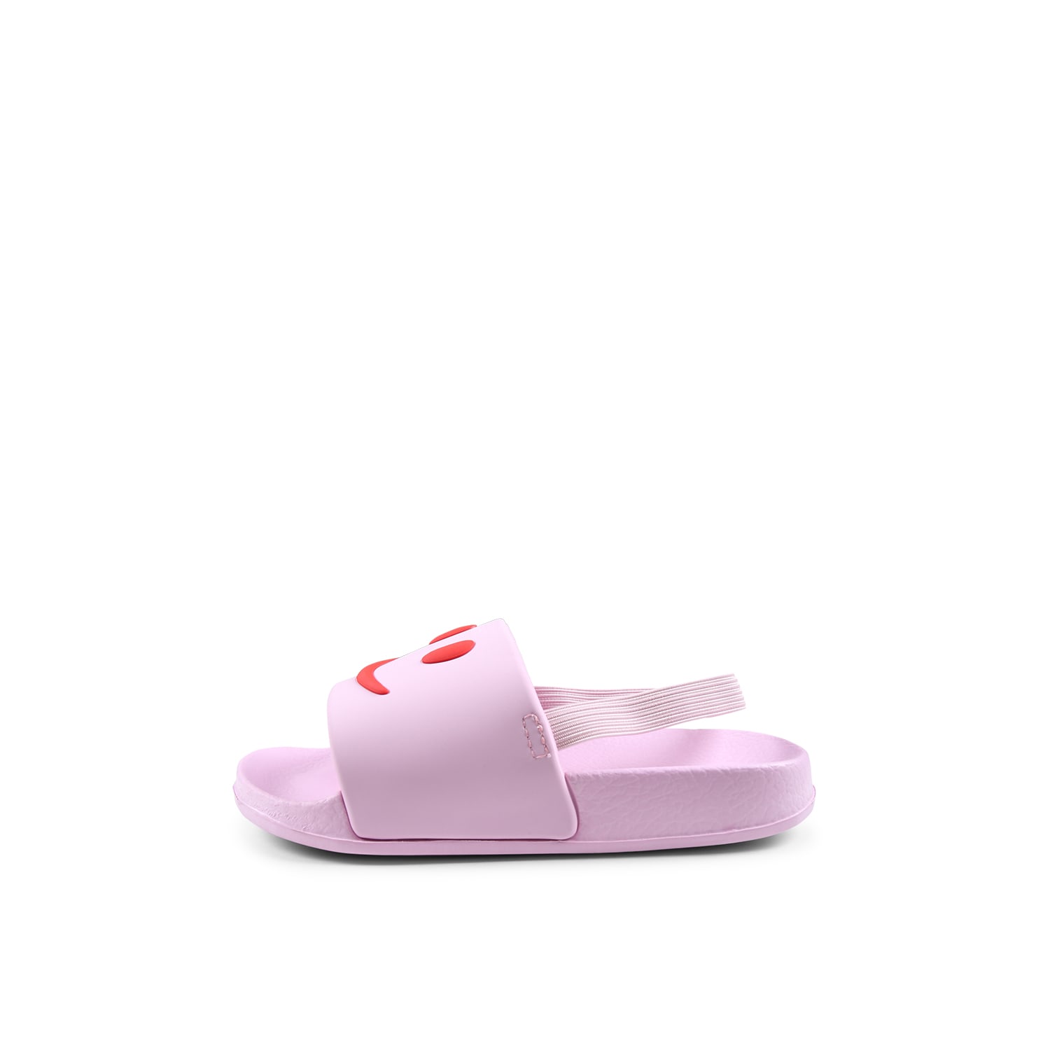Molo Pink Slippers For Girl With Smiley In Pink
