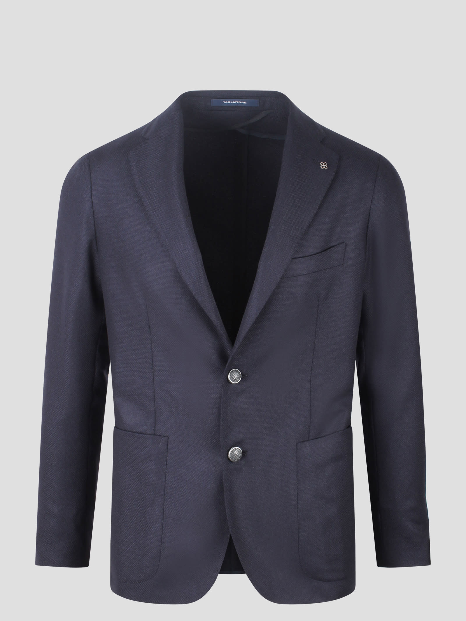 Shop Tagliatore Classic Blazer In Blue