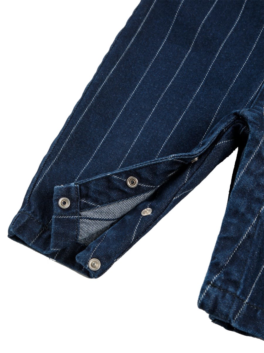 Bobo Choses Choo Choo Suspender Pants In Blue