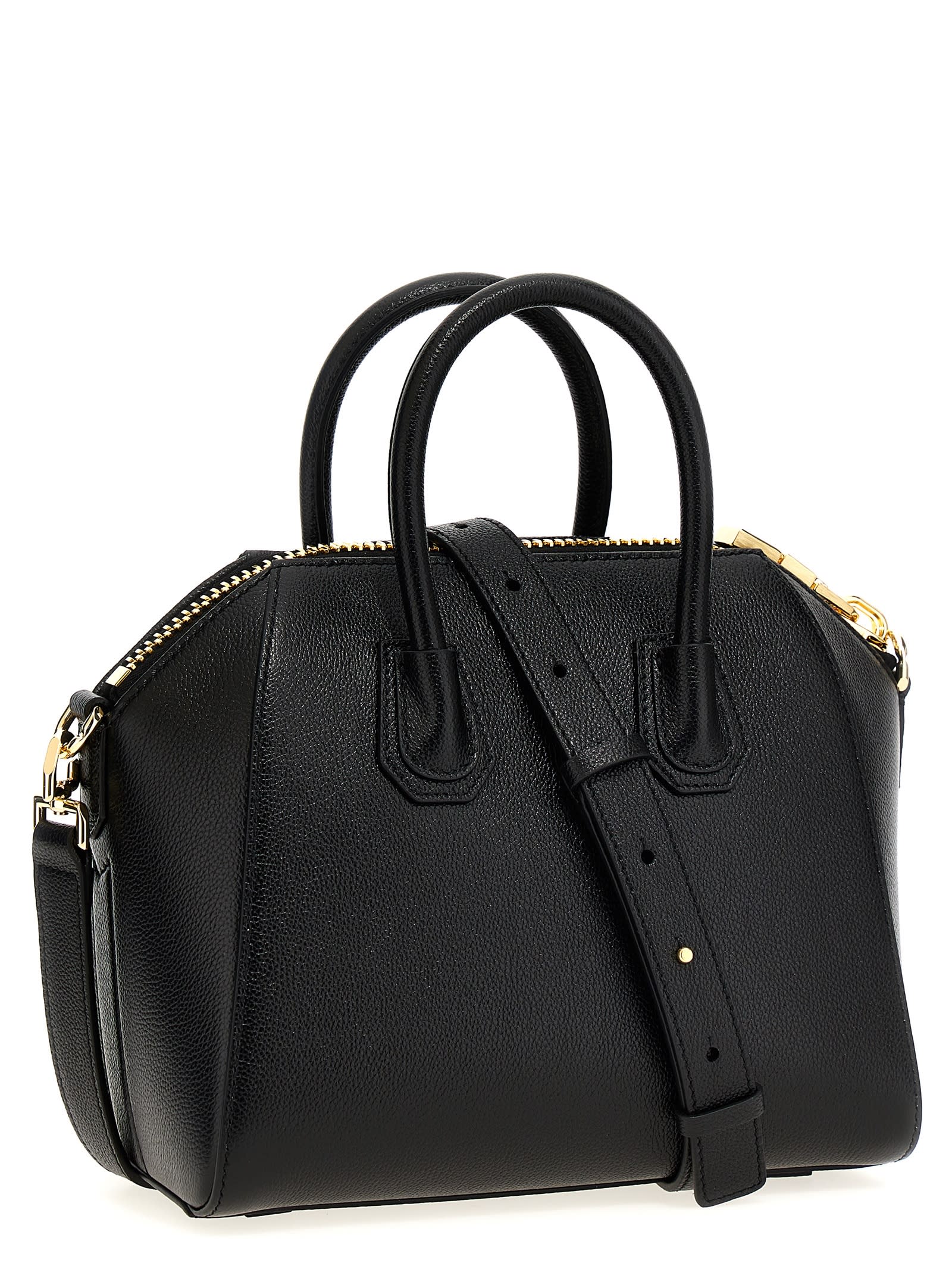 Shop Givenchy Antigona Mini Handbag In Black