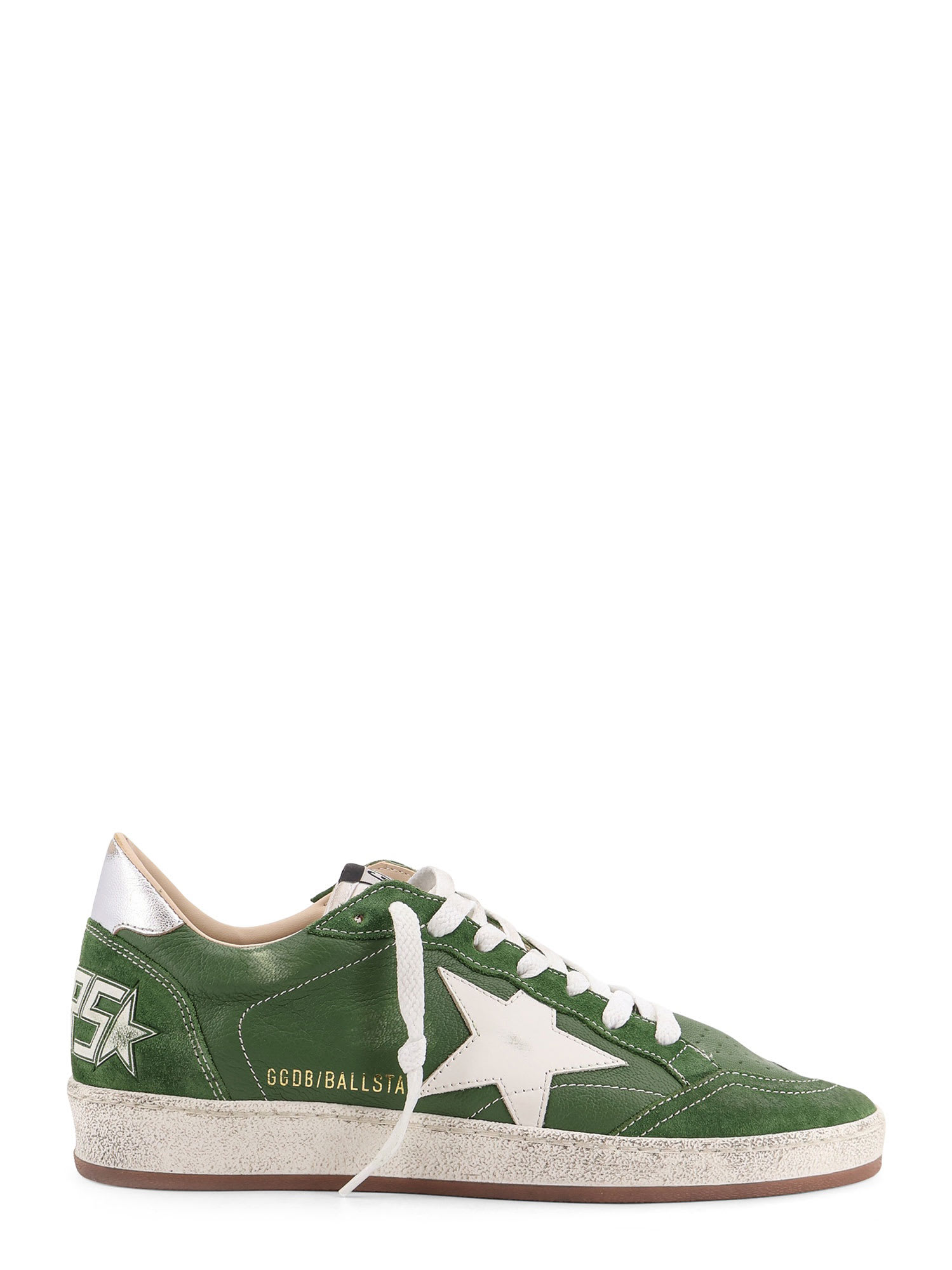 Ball-star Leather Sneakers With Embossed Iconic Detail