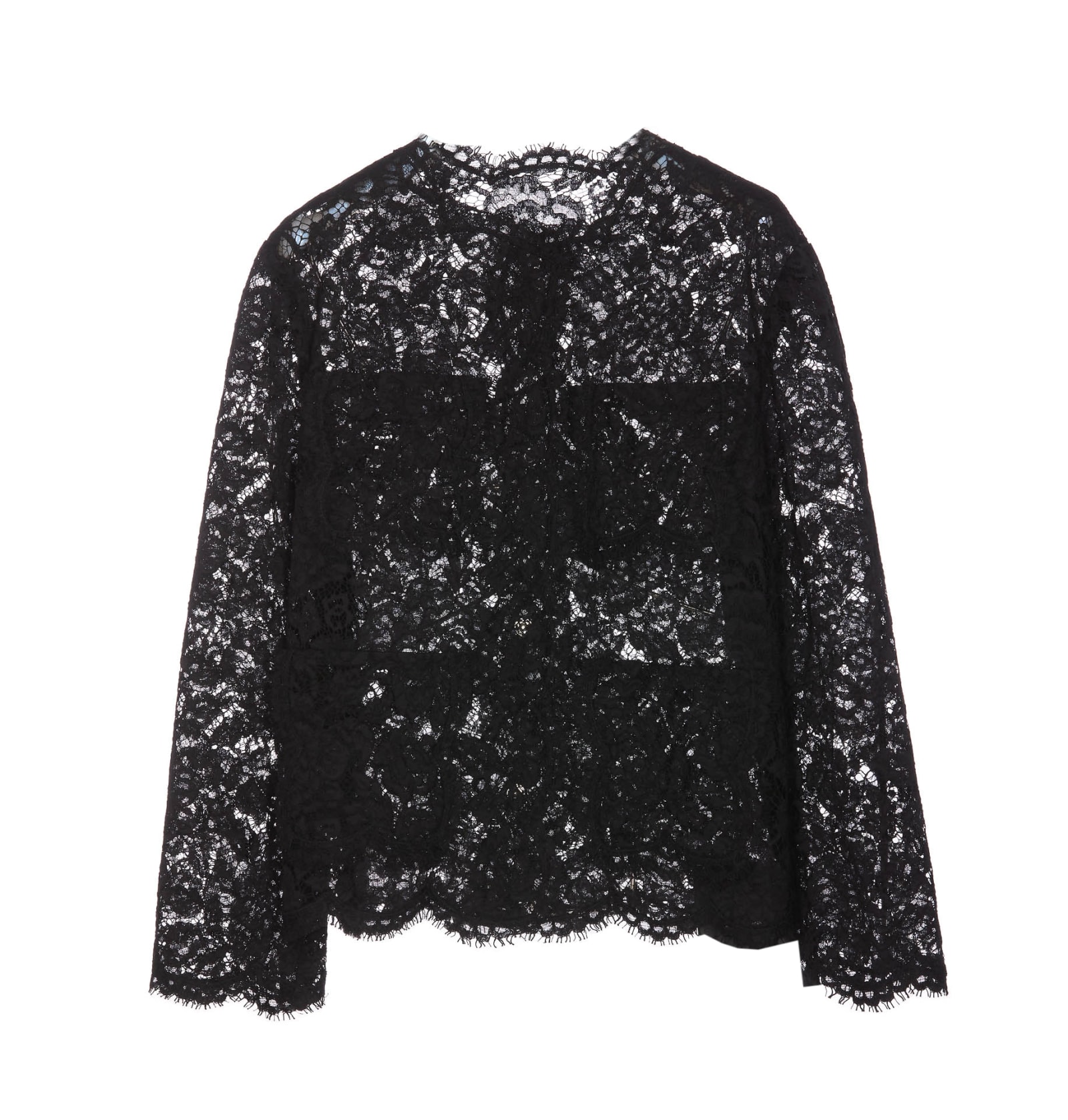 DOLCE & GABBANA SINGLE BREASTED LACE JACKET