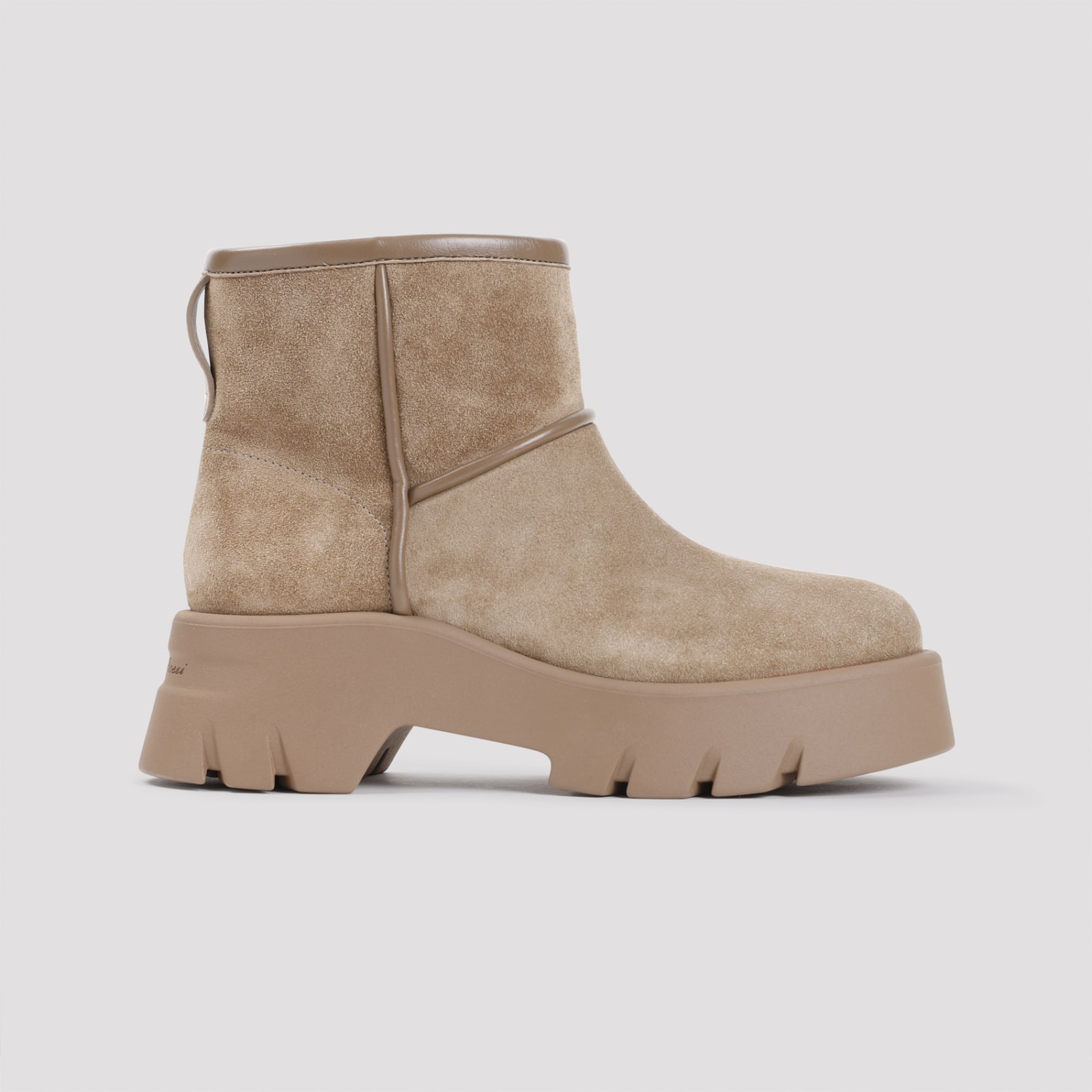 Shop Gianvito Rossi Stormy Bootie In Cmcc Camel