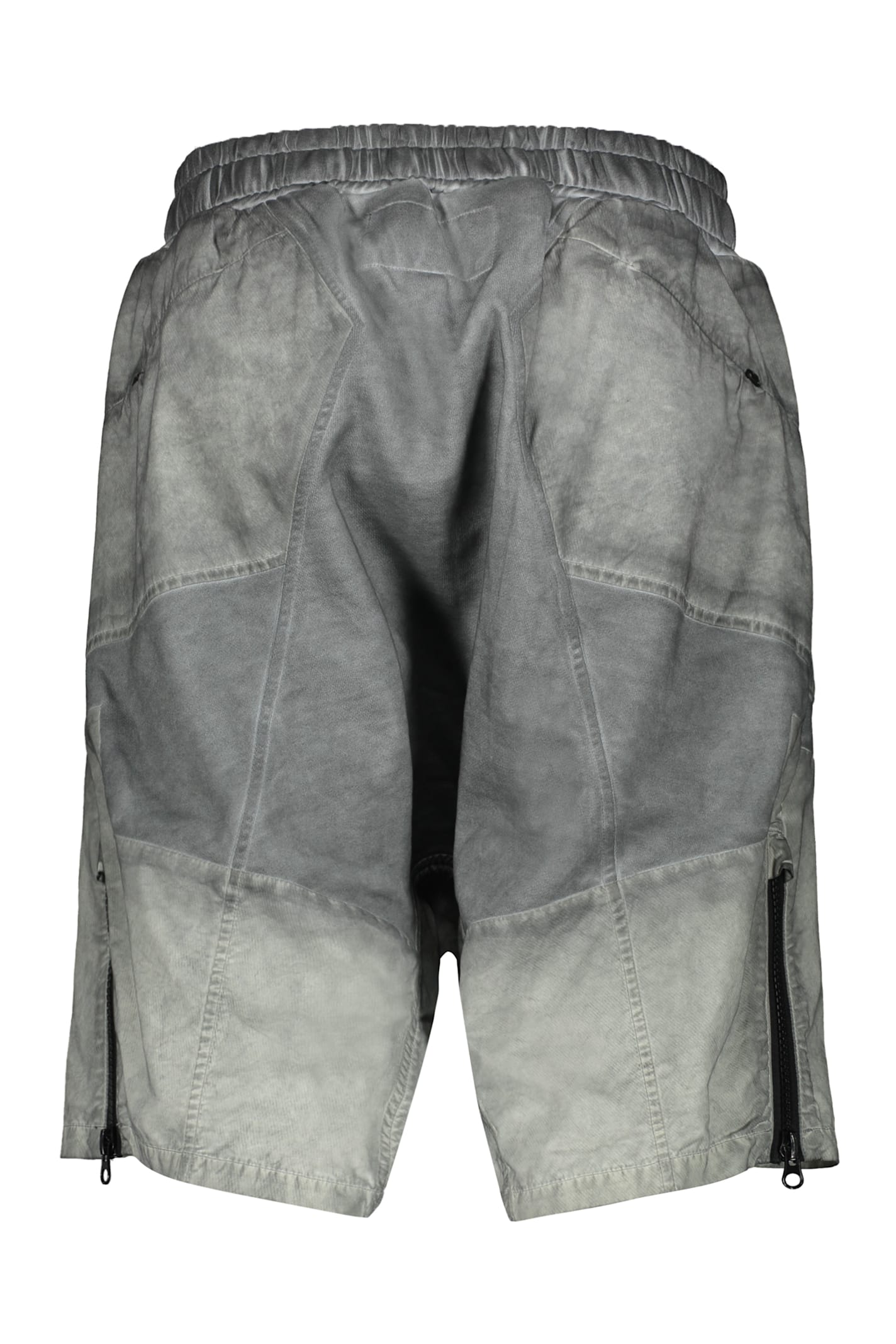 Iso.poetism Cotton Bermuda Shorts In Grey