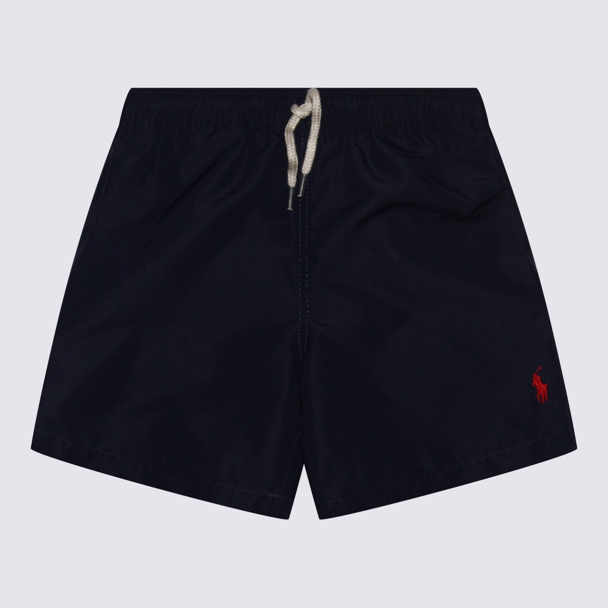Shop Ralph Lauren Navy Blue Polo Beachwear Shorts