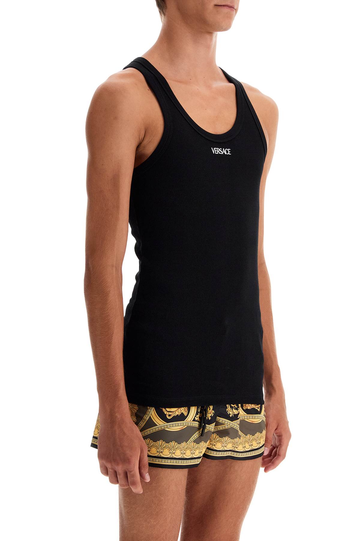Versace Underwear Tank Top In Black