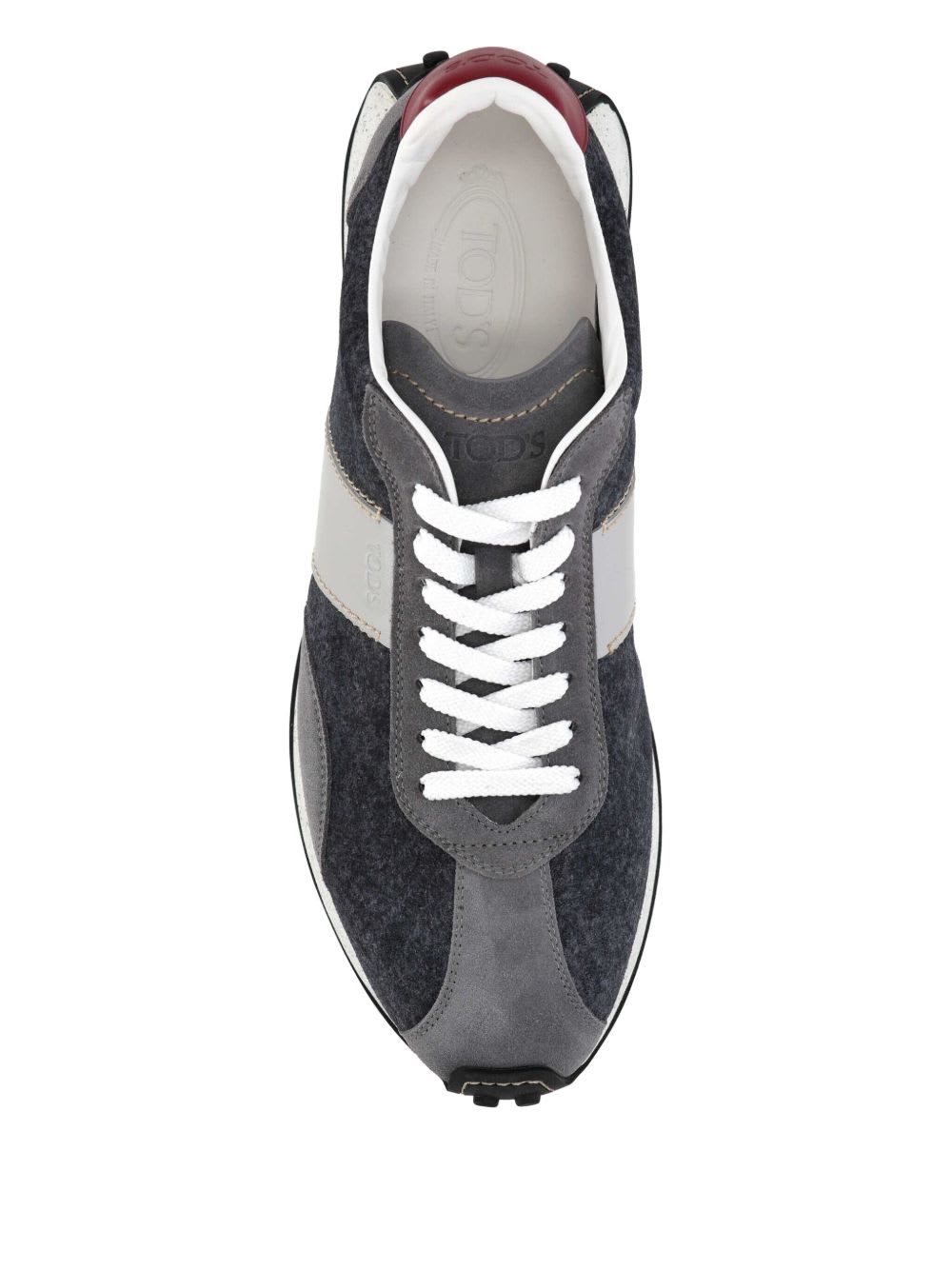 Tod's Vintage Sneakers Suede Accents In Blue