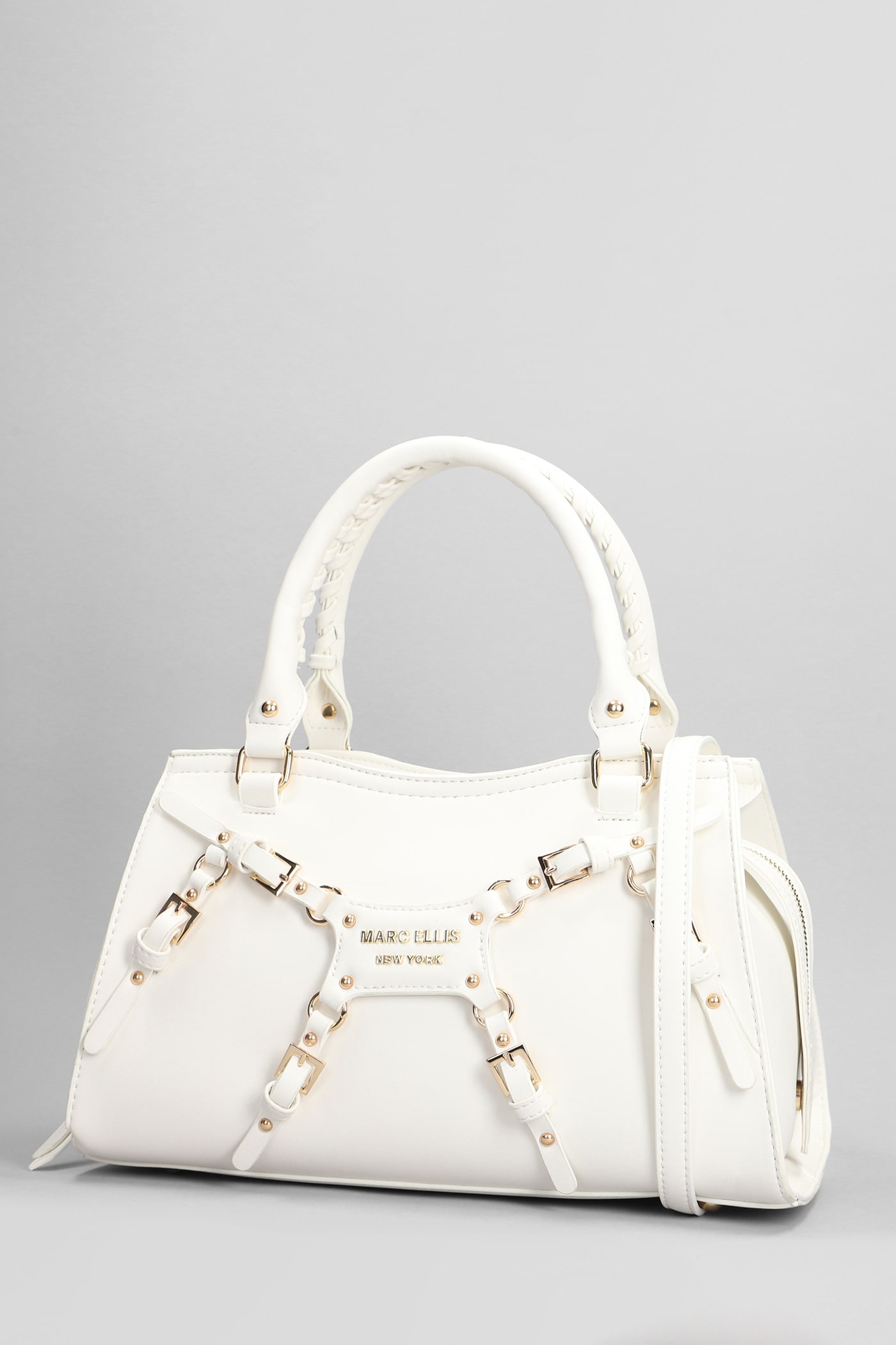 Shop Marc Ellis Rihanna M Shoulder Bag In White Leather