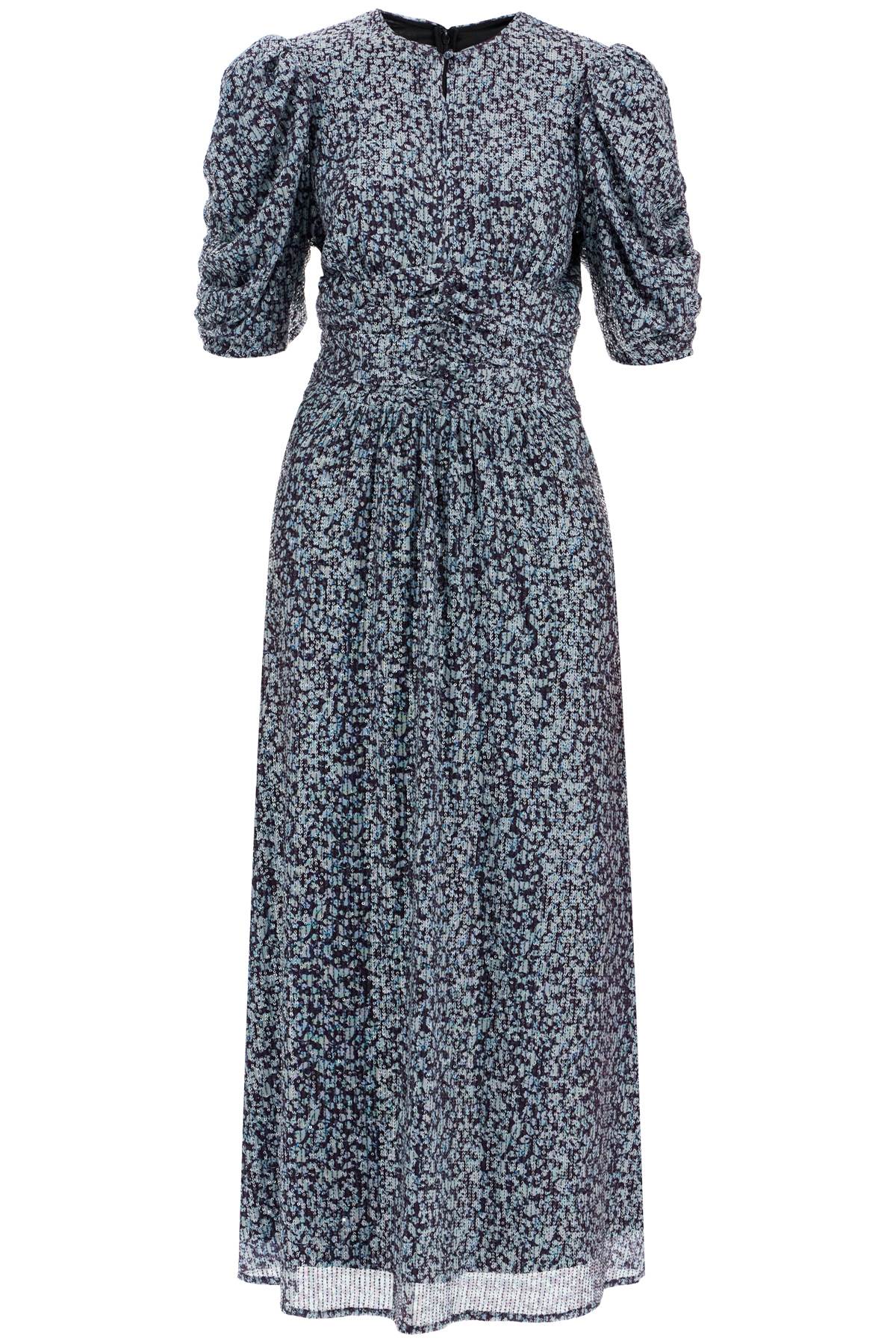 ROTATE BIRGER CHRISTENSEN MIDI SEQUIN DRESS WITH 