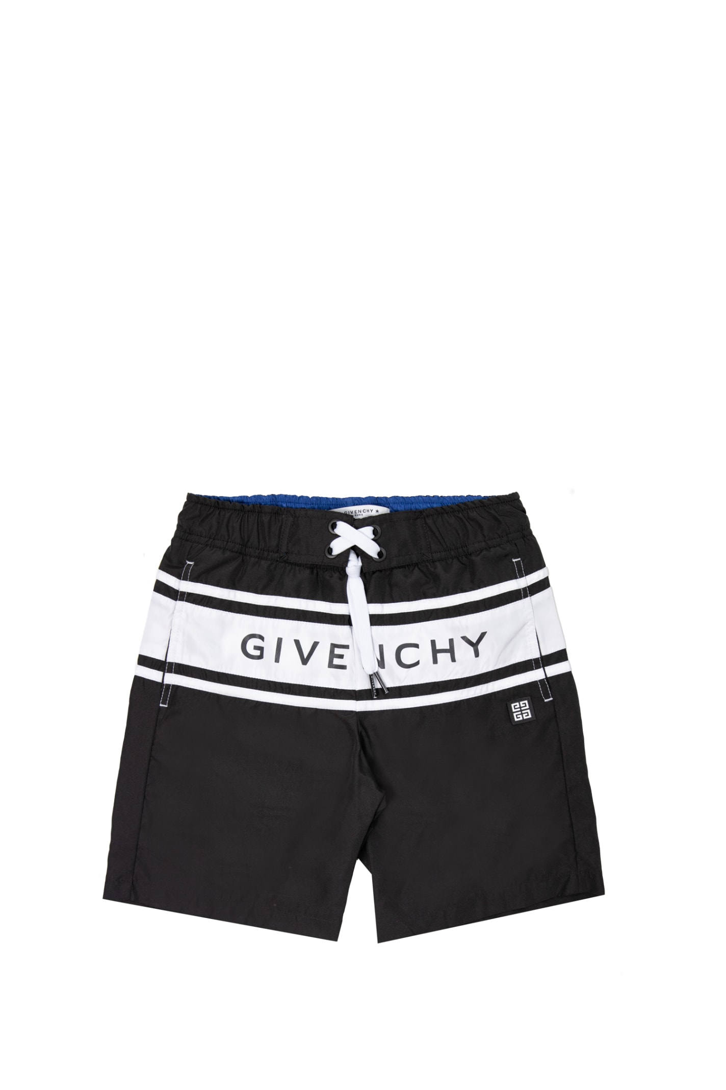 Givenchy Kids' Nylon Swim Shorts In Back